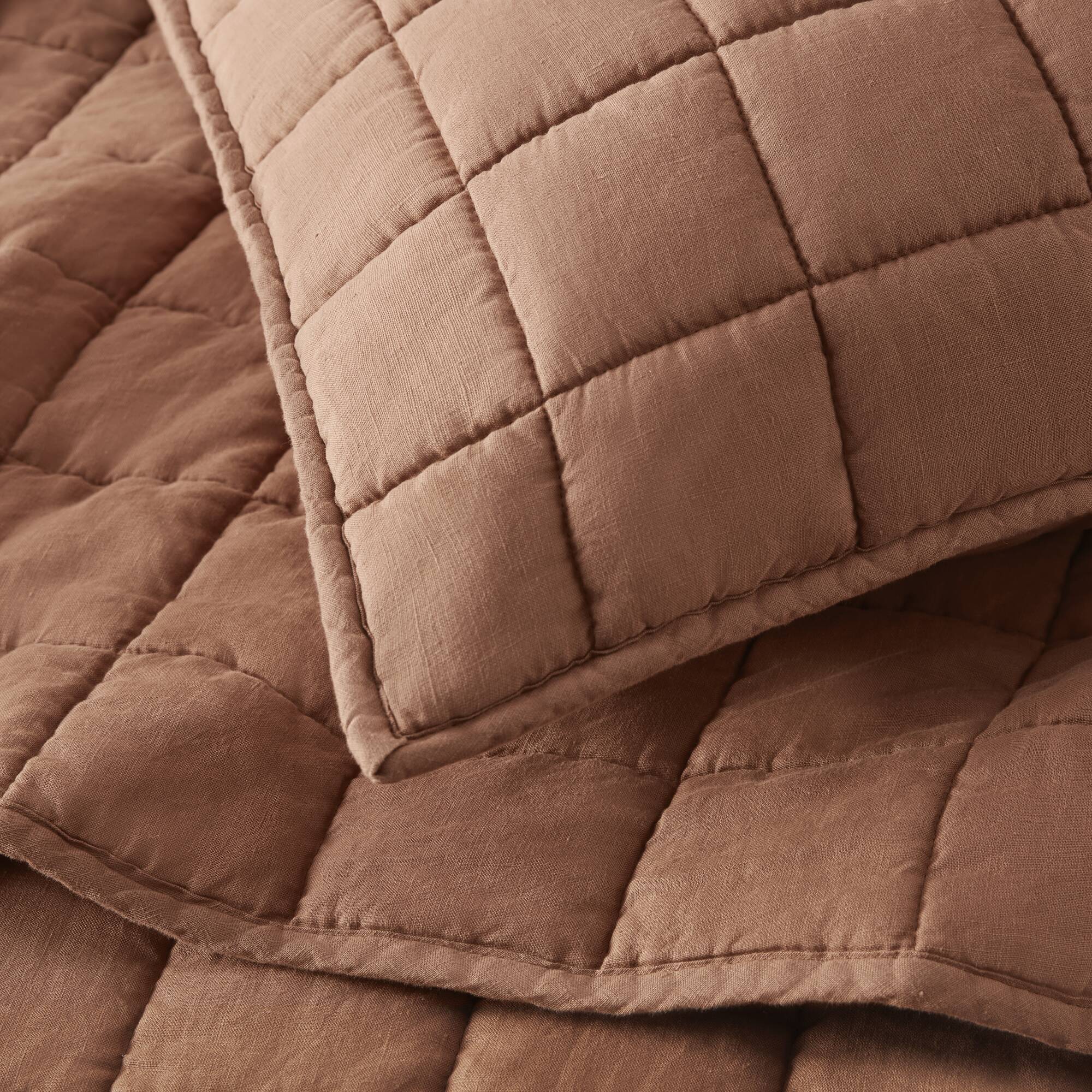 3 Piece Garment Washed French Linen Quilt Set - Image 41