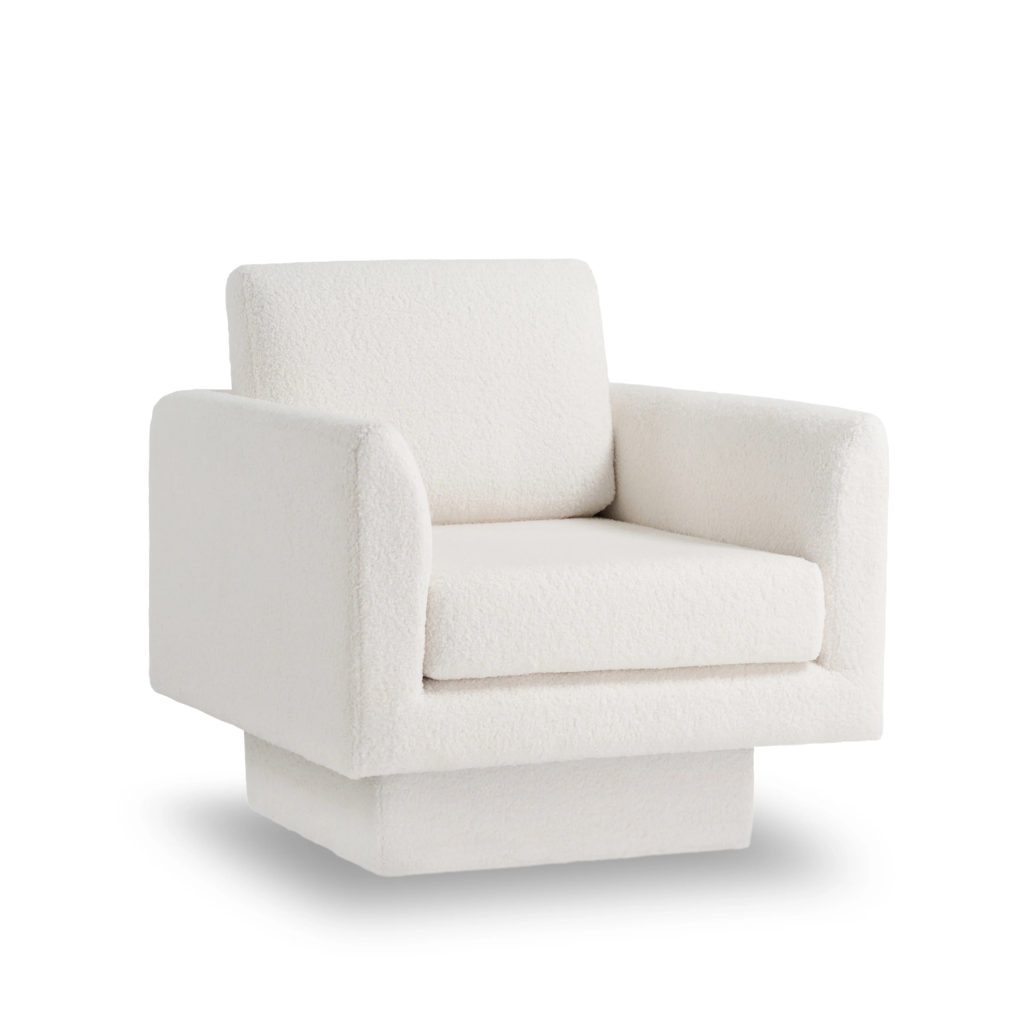 Hartswell Teddy Sherpa Modern Swivel Accent Chair - Image 30