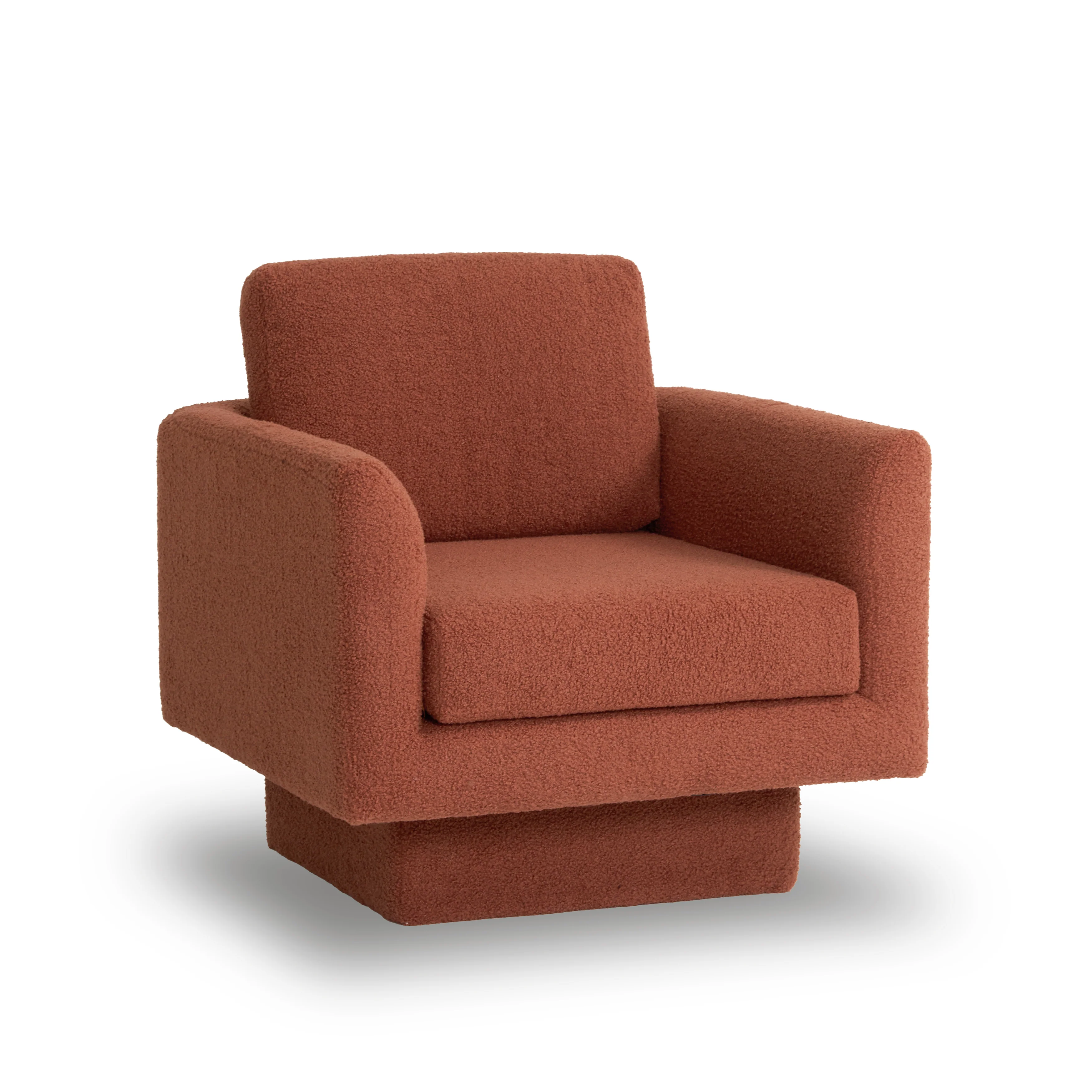 Hartswell Teddy Sherpa Modern Swivel Accent Chair - Image 54