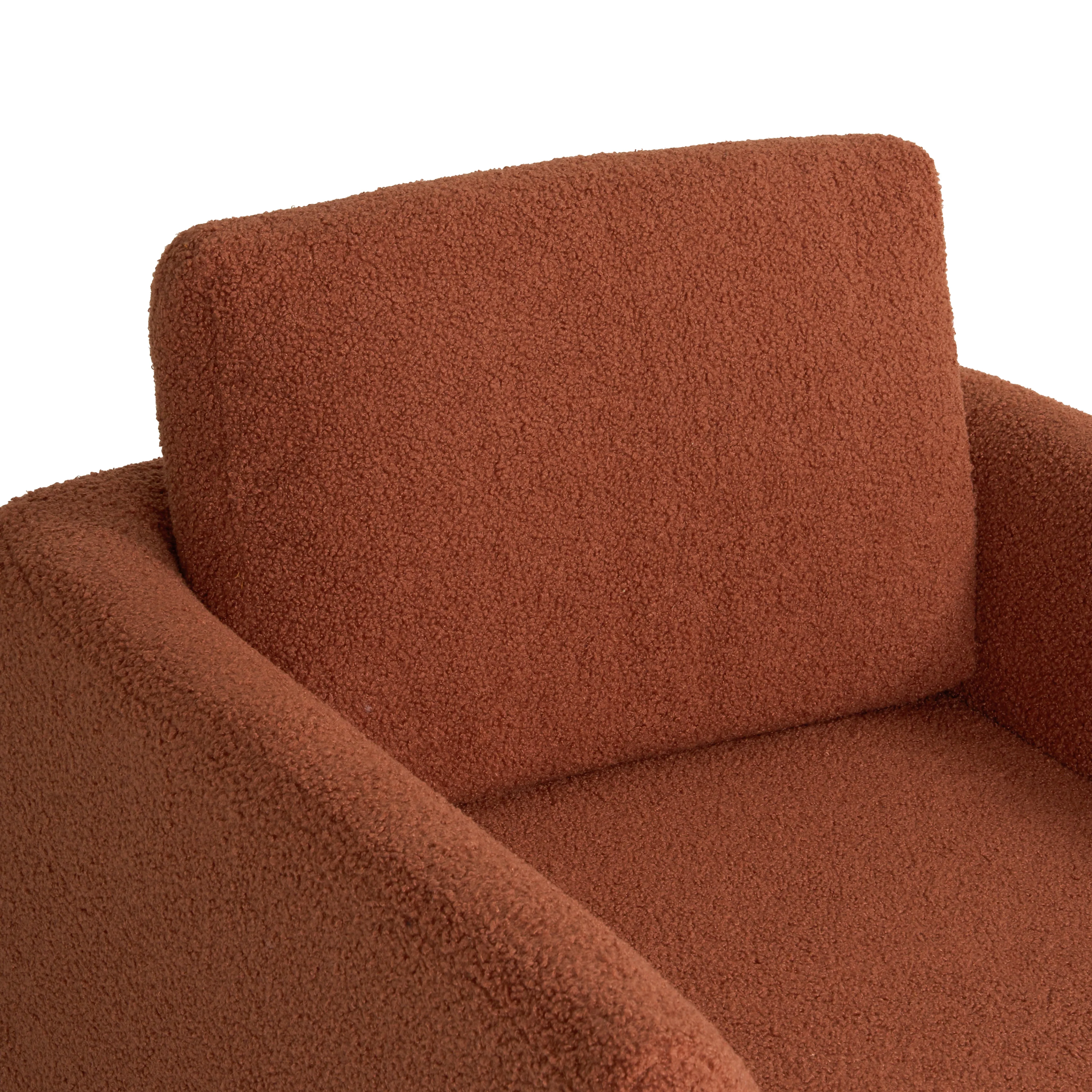 Hartswell Teddy Sherpa Modern Swivel Accent Chair - Image 56