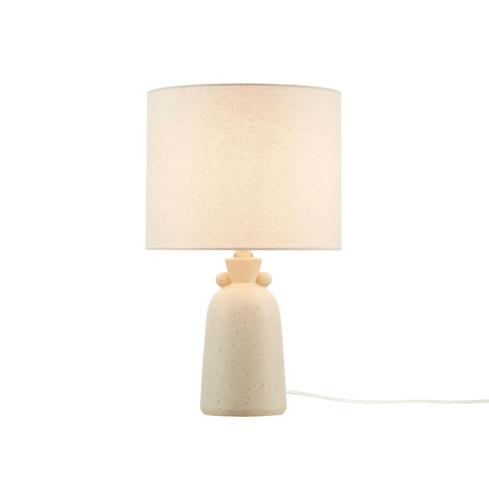 16" Ceramic Table Lamp with Drum Shade