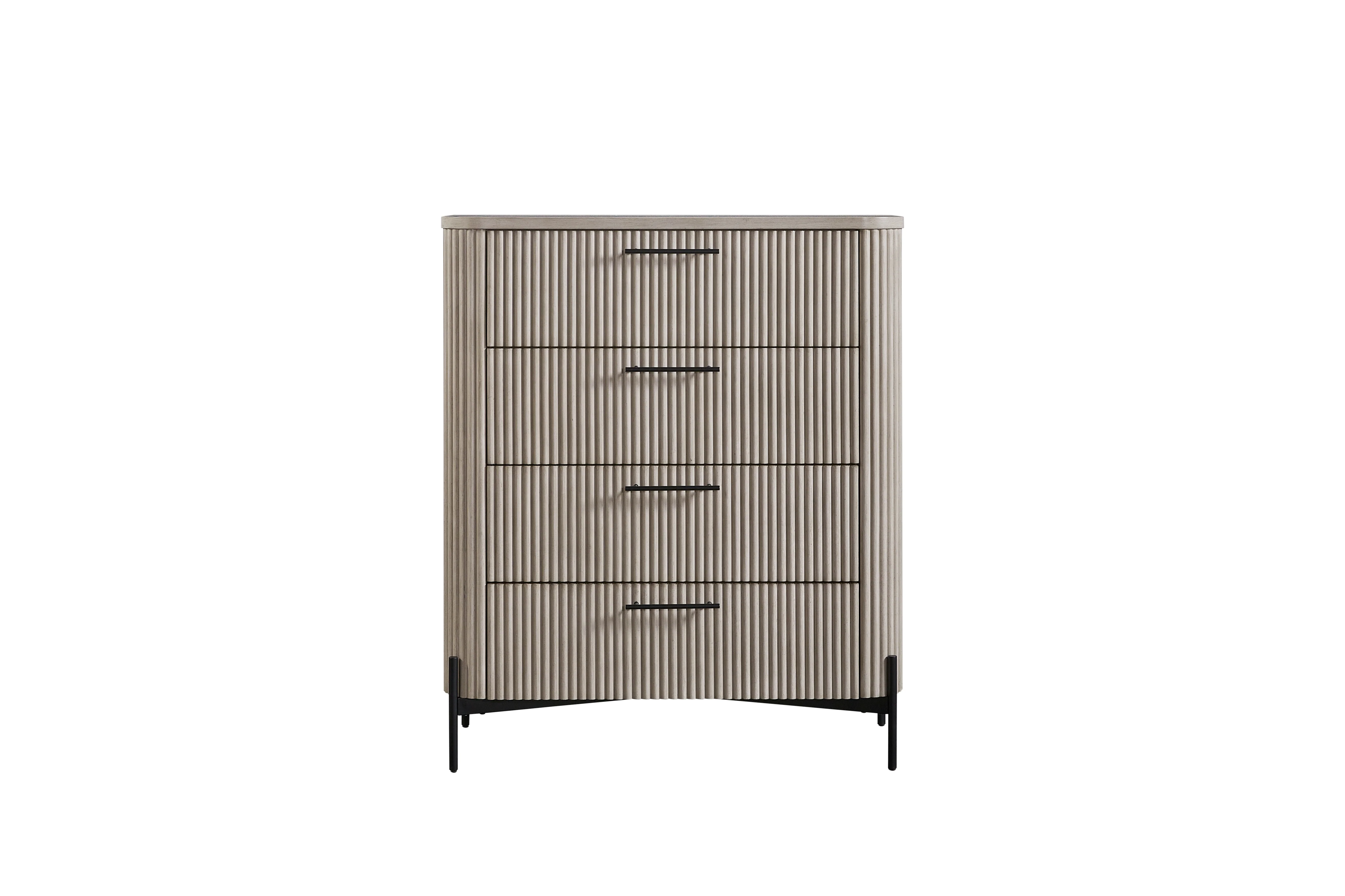 Kennedy Fluted 4-Drawer Chest - Image 6