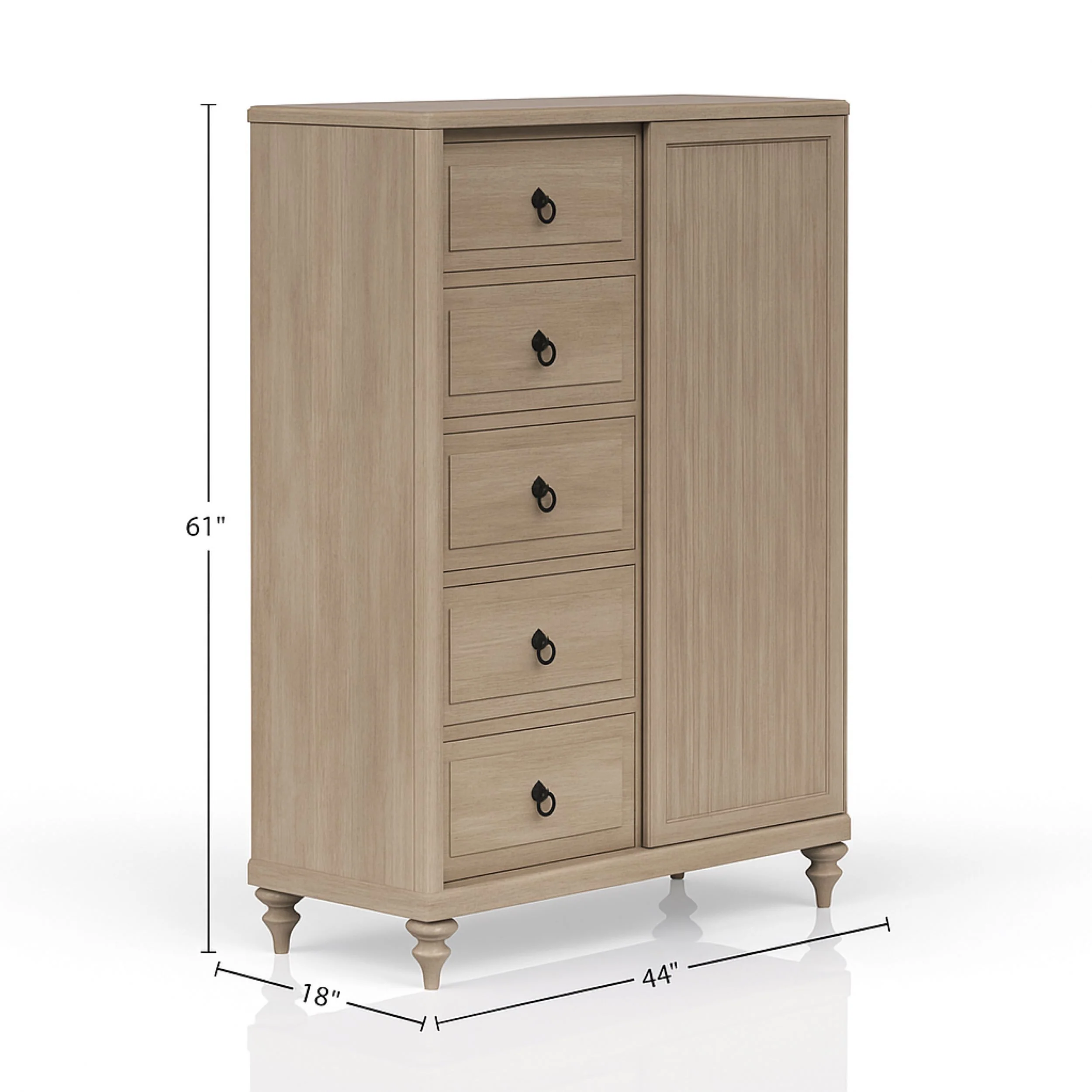 Anberlin 5-Drawer Door Chest - Image 3