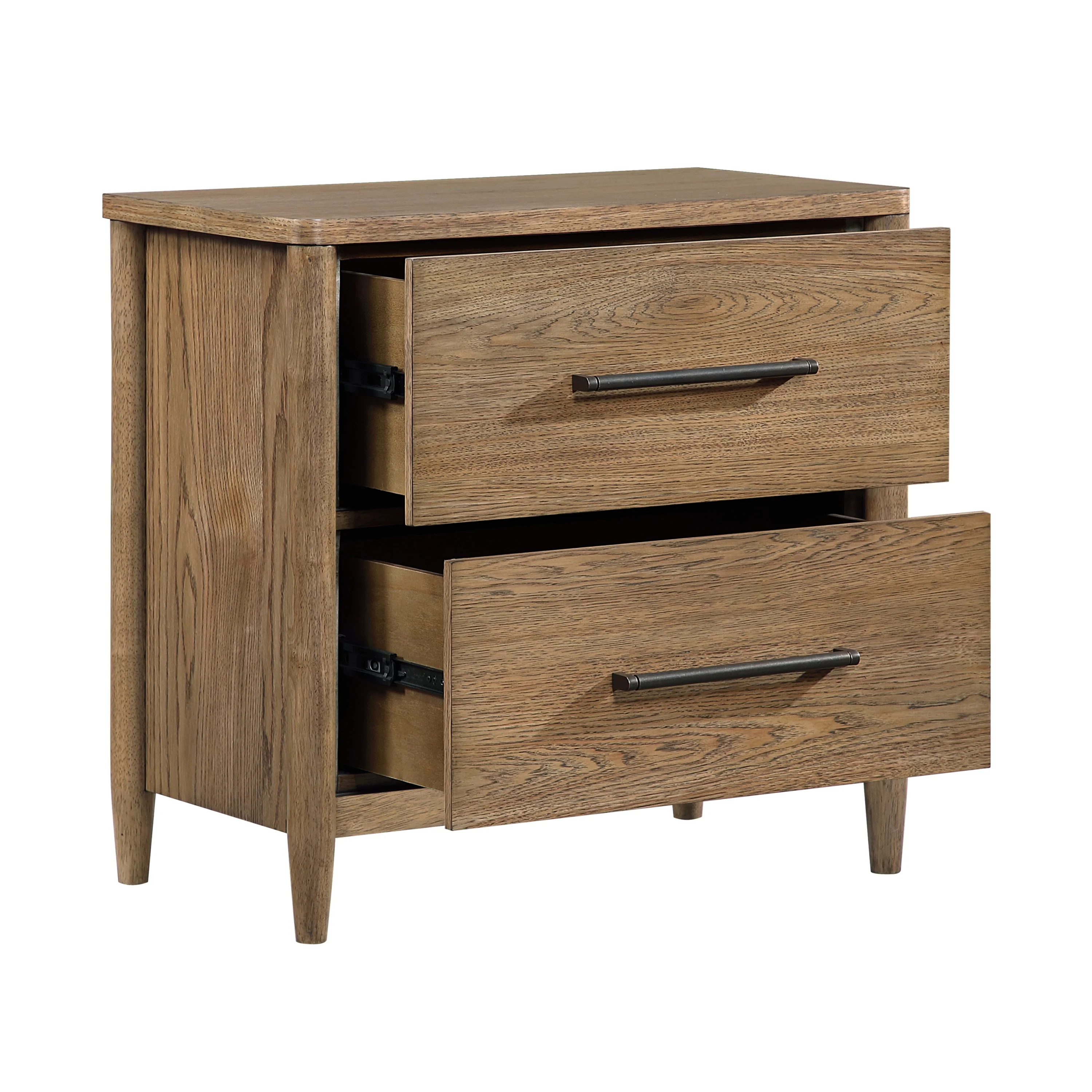 Robertson 2-Drawer Nightstand with Charging Ports - Image 4
