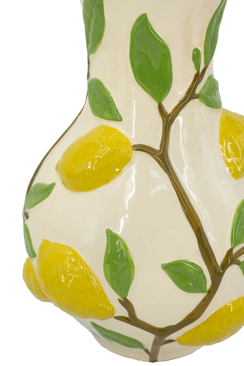 White Lemon Narrow Neck Vase - Image 3