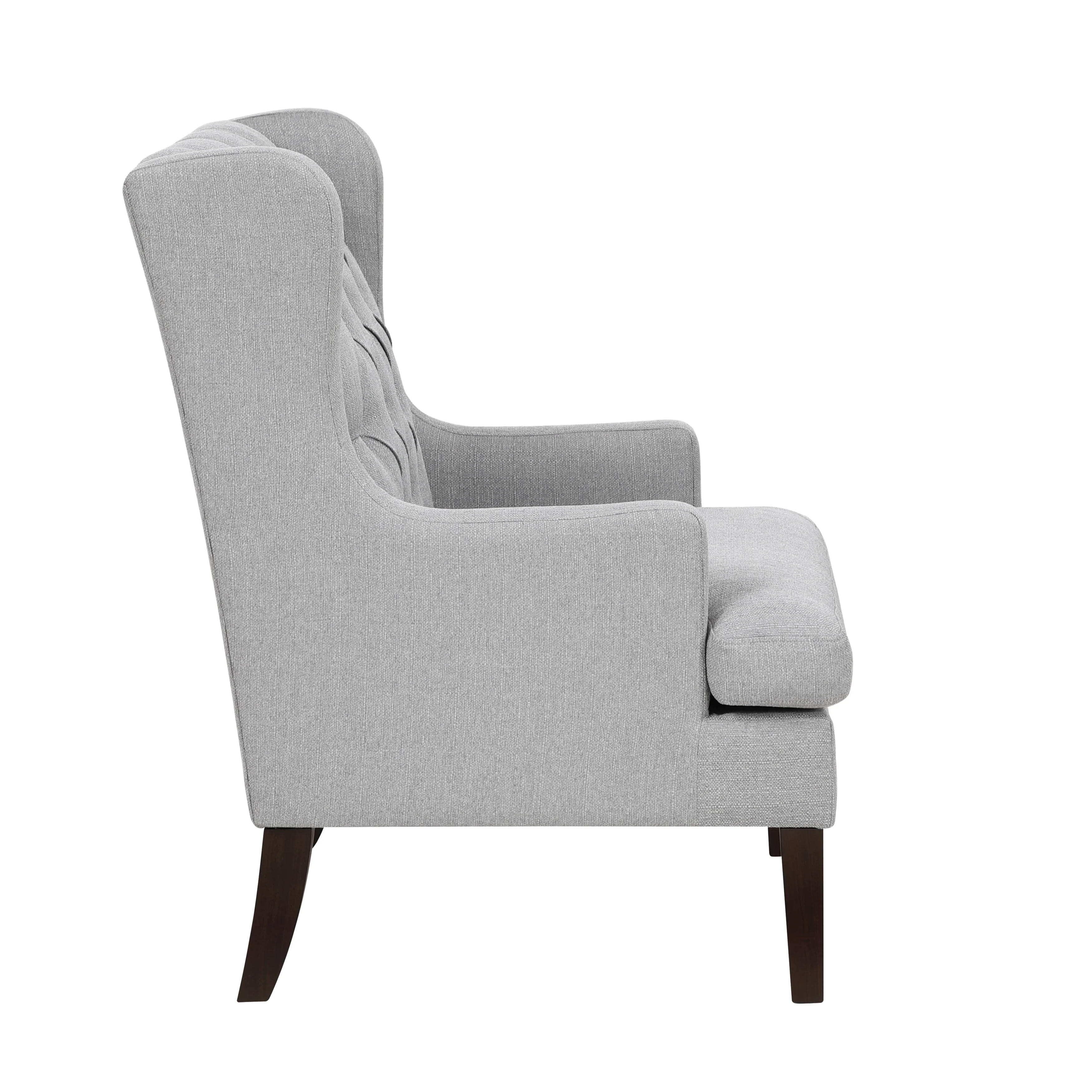Button-Tufted Upholstered High Back Accent Chair - Image 44