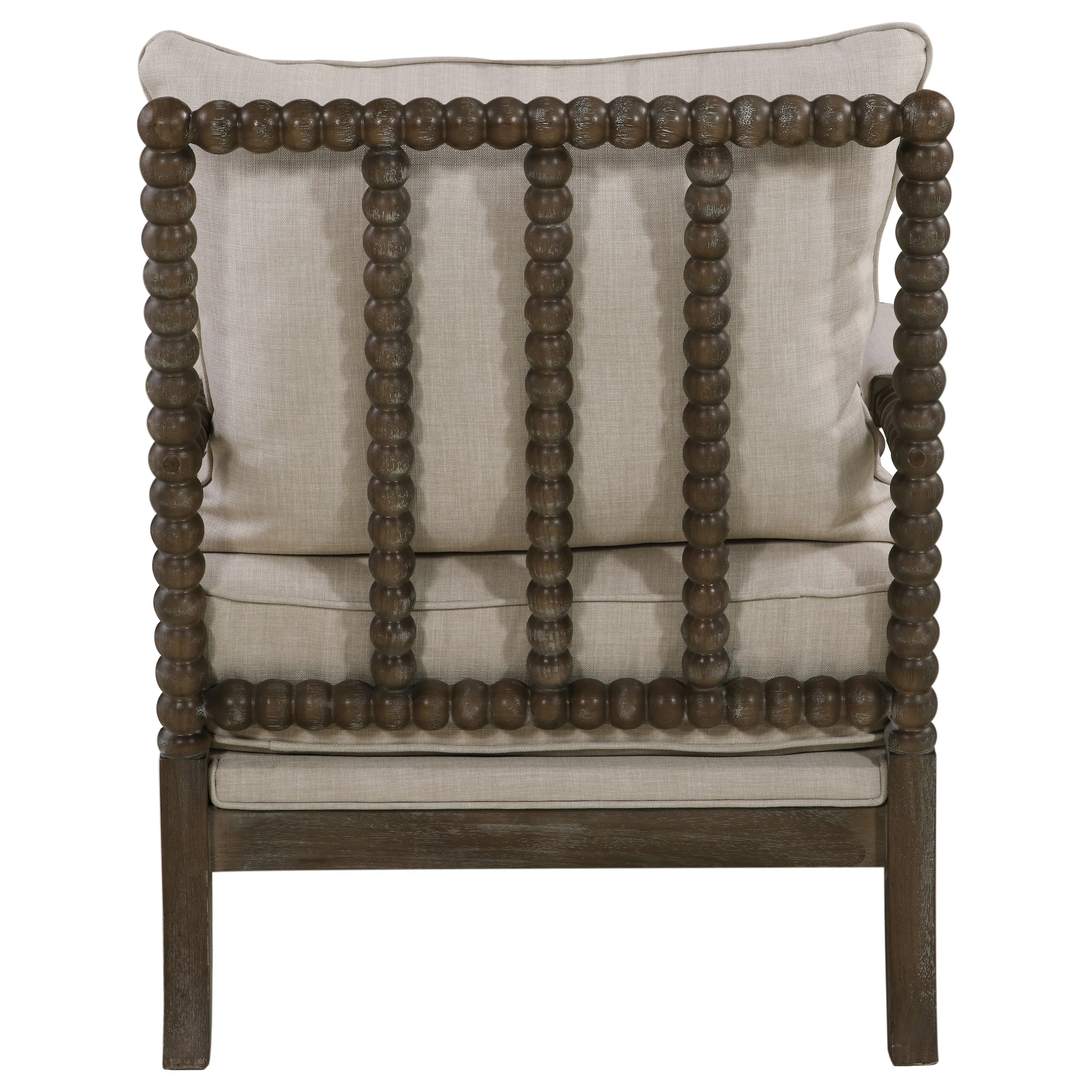 Upholstered Bobbin Accent Chair - Image 10