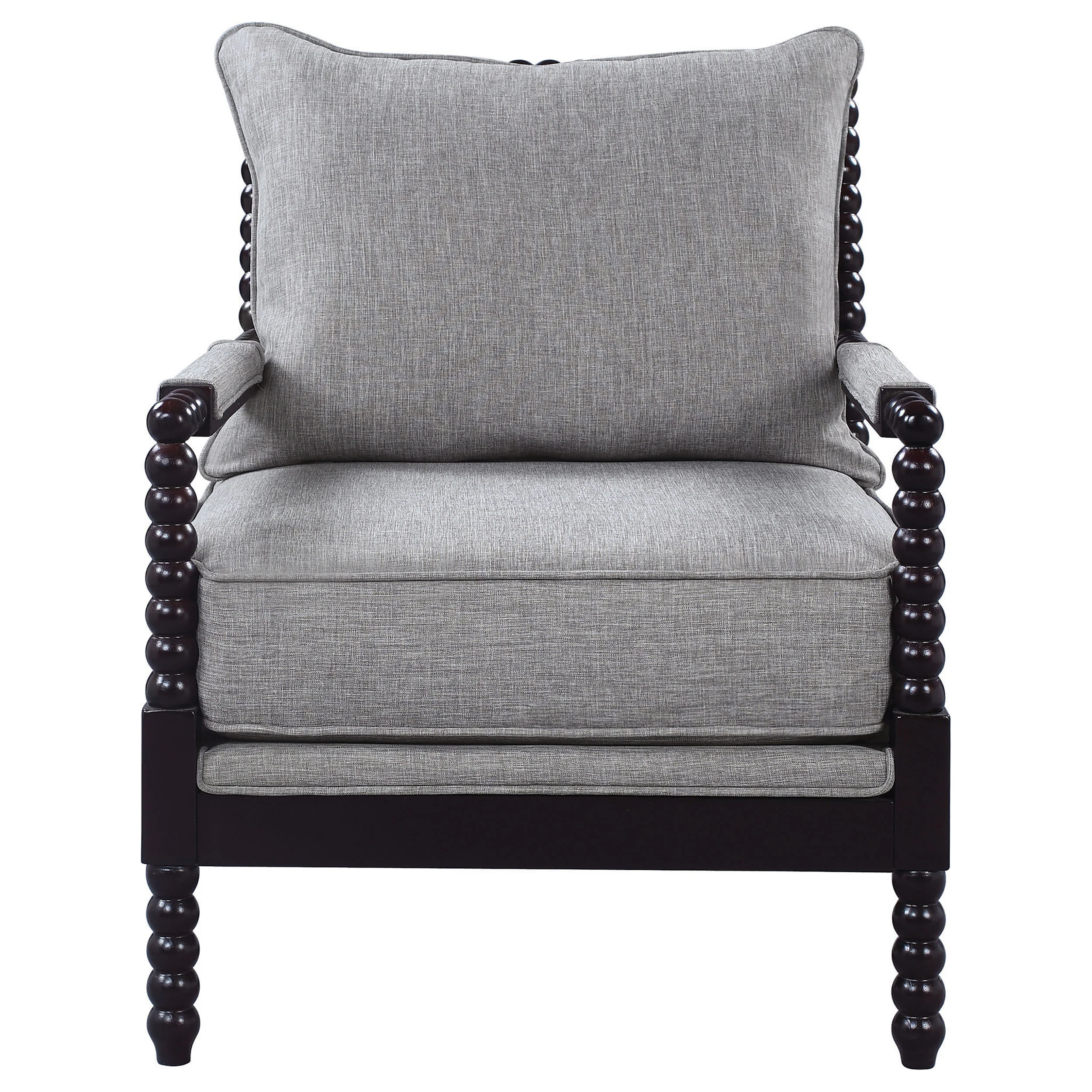 Upholstered Bobbin Accent Chair - Image 17