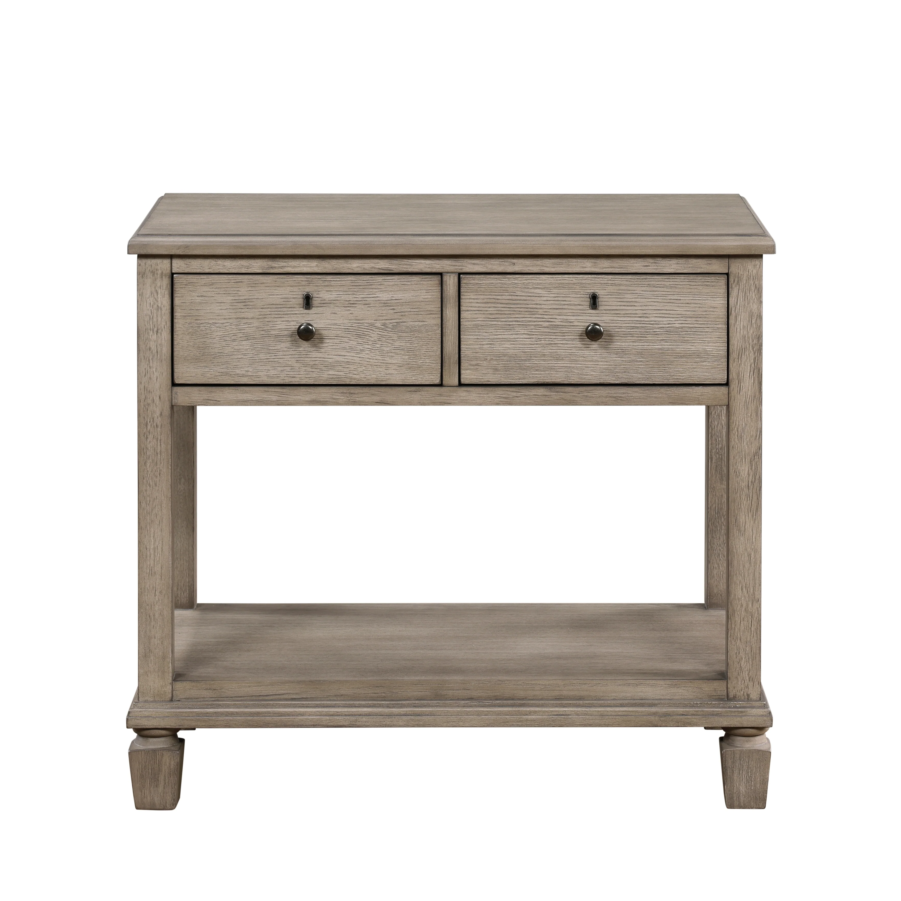 2-Drawer Nightstand with Open Bottom Shelf - Image 3