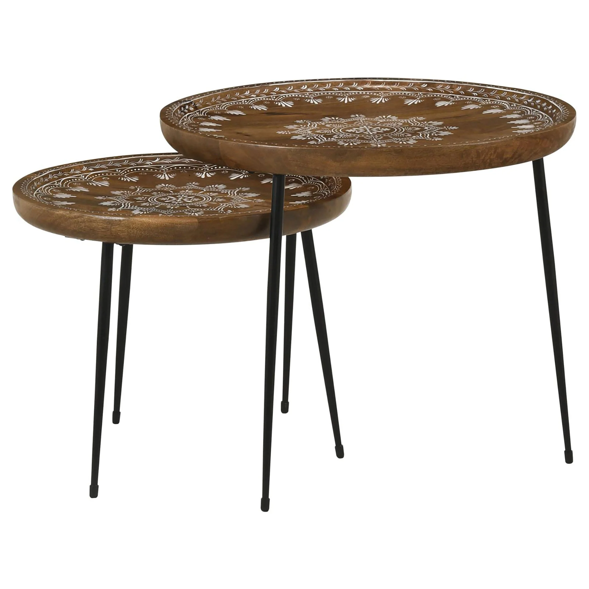 2-Piece Nesting Table with Flared Legs - Image 3