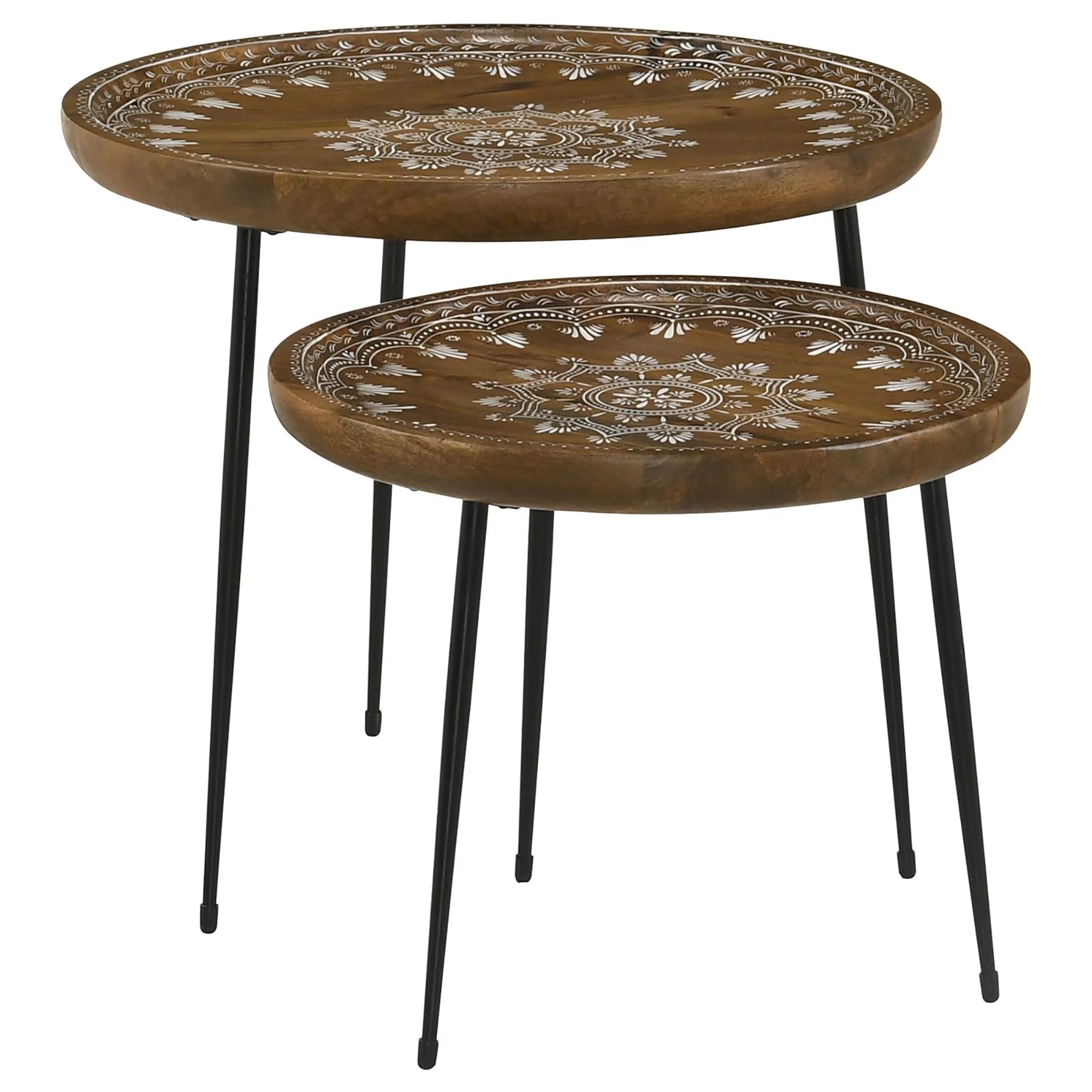 2-Piece Nesting Table with Flared Legs - Image 5