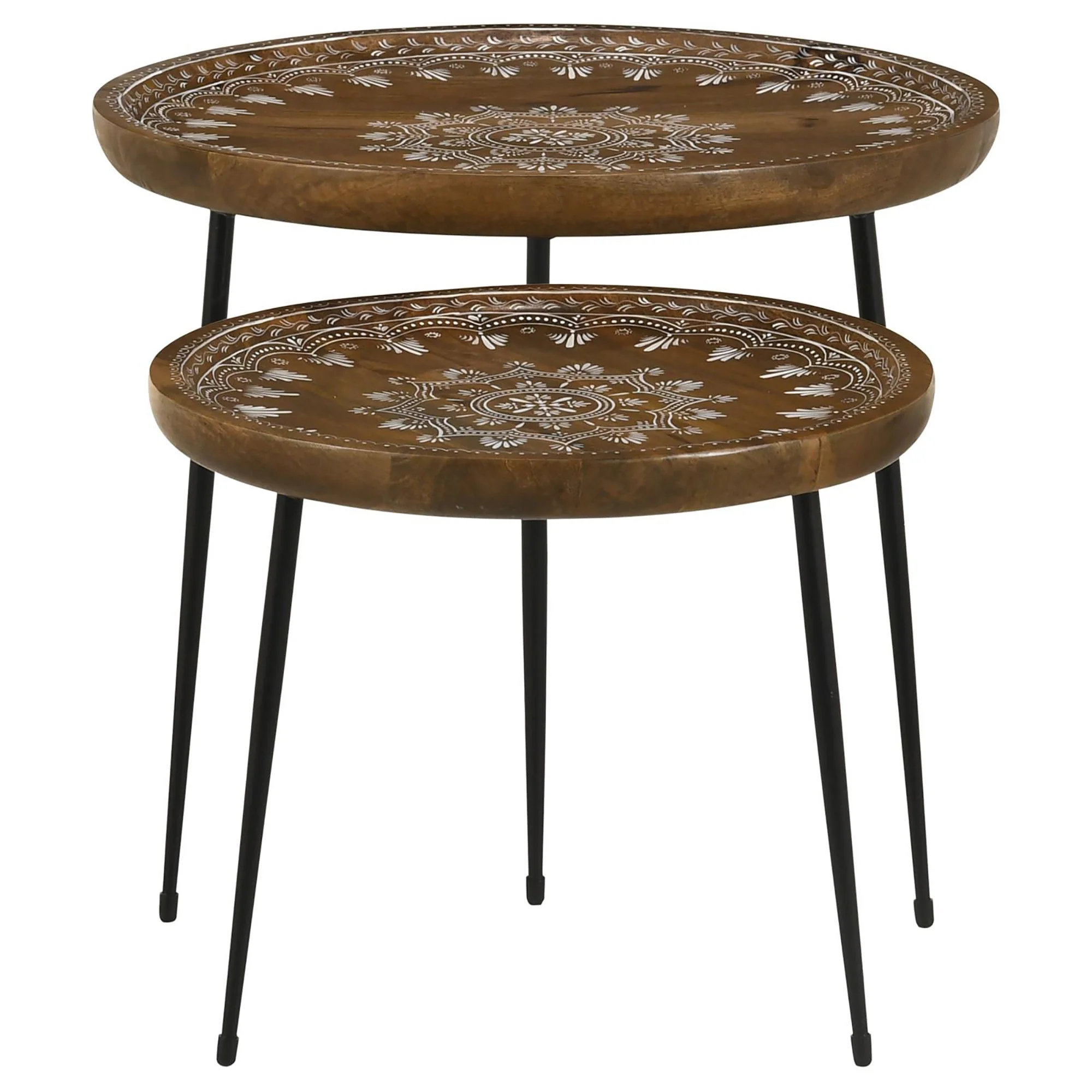 2-Piece Nesting Table with Flared Legs - Image 6