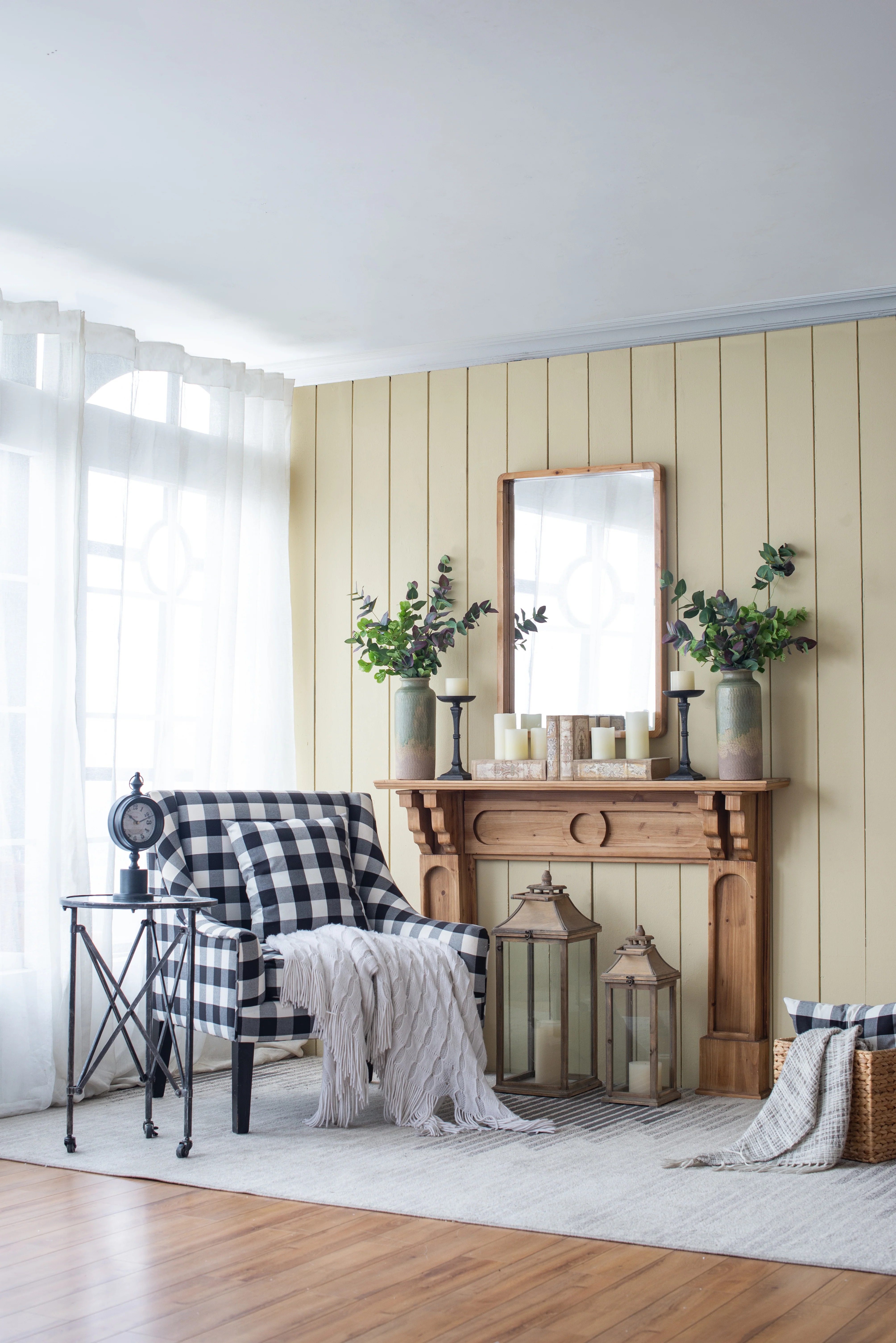24" x 36" Rectangle Wall Mirror with Wood Frame - Image 7