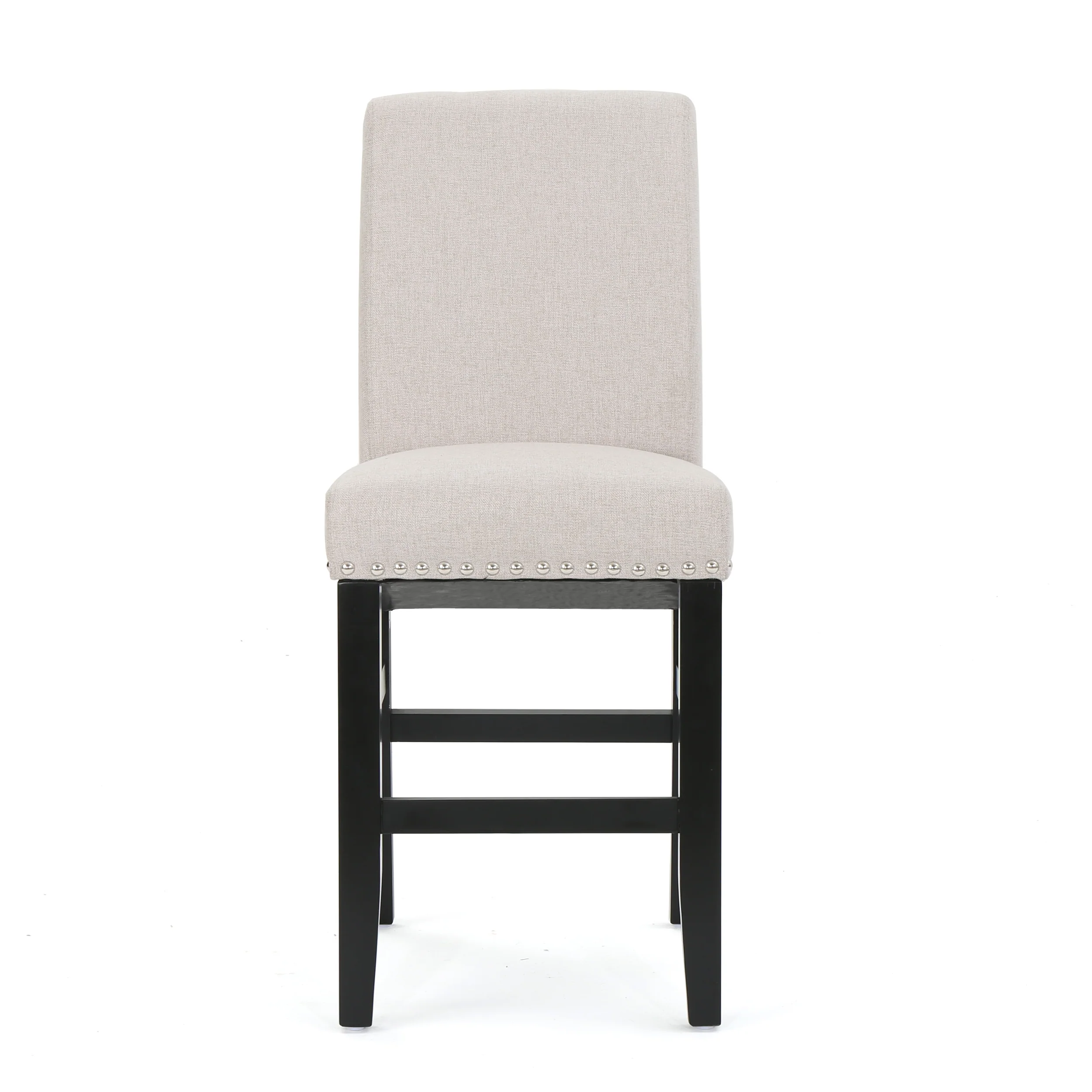 25" Contemporary Upholstered Counter Stools with Nailhead Trim, Set of 2 - Image 27