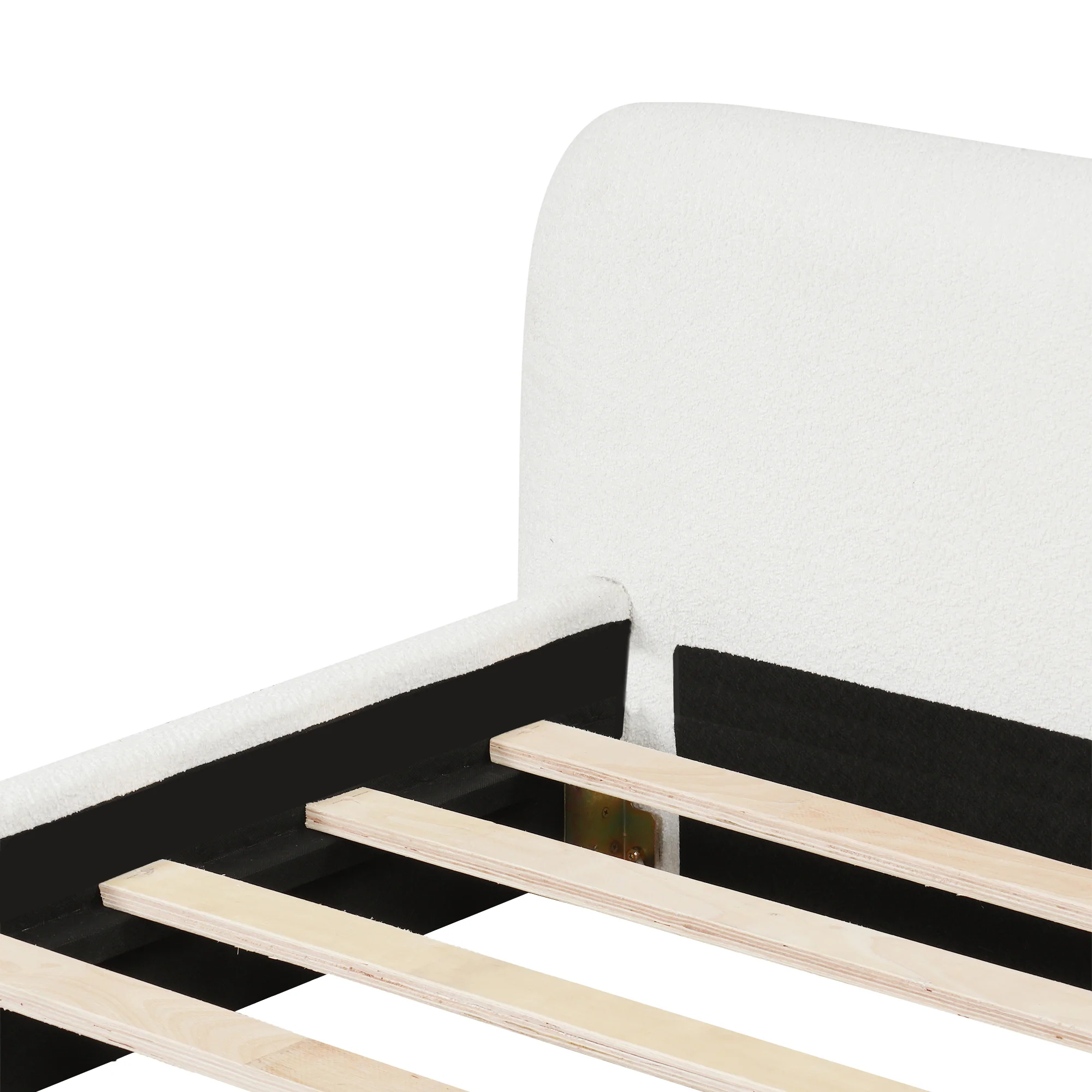 Cozy White Bouce Upholstered Bed - Image 24