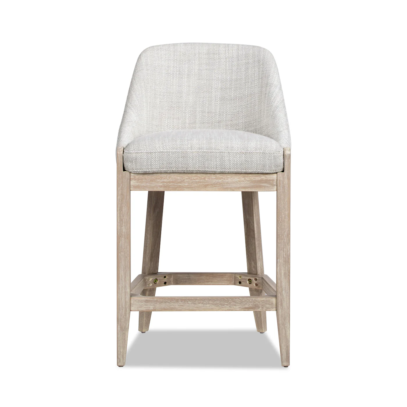 26.5" Upholstered Counter Stool with Curved Back - Image 3
