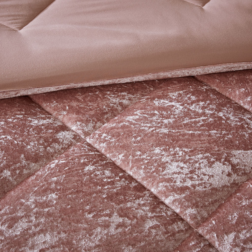Velvet Twin/Twin XL Comforter Set with Throw Pillow - Image 2