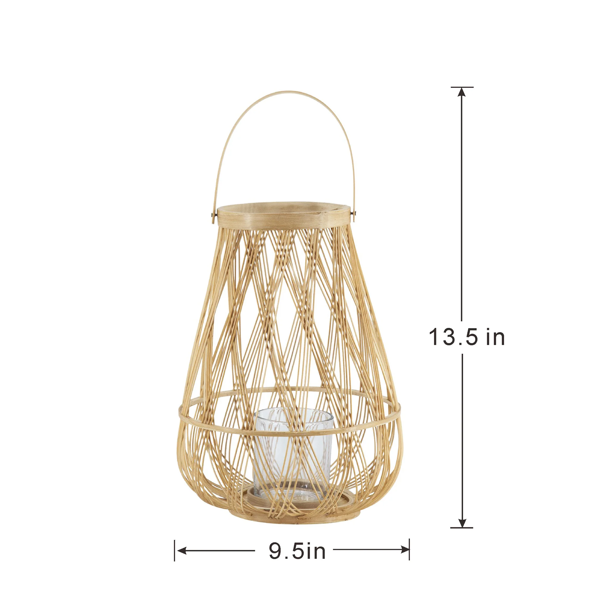Sienna Bamboo Lantern with Rope Handle - Image 16