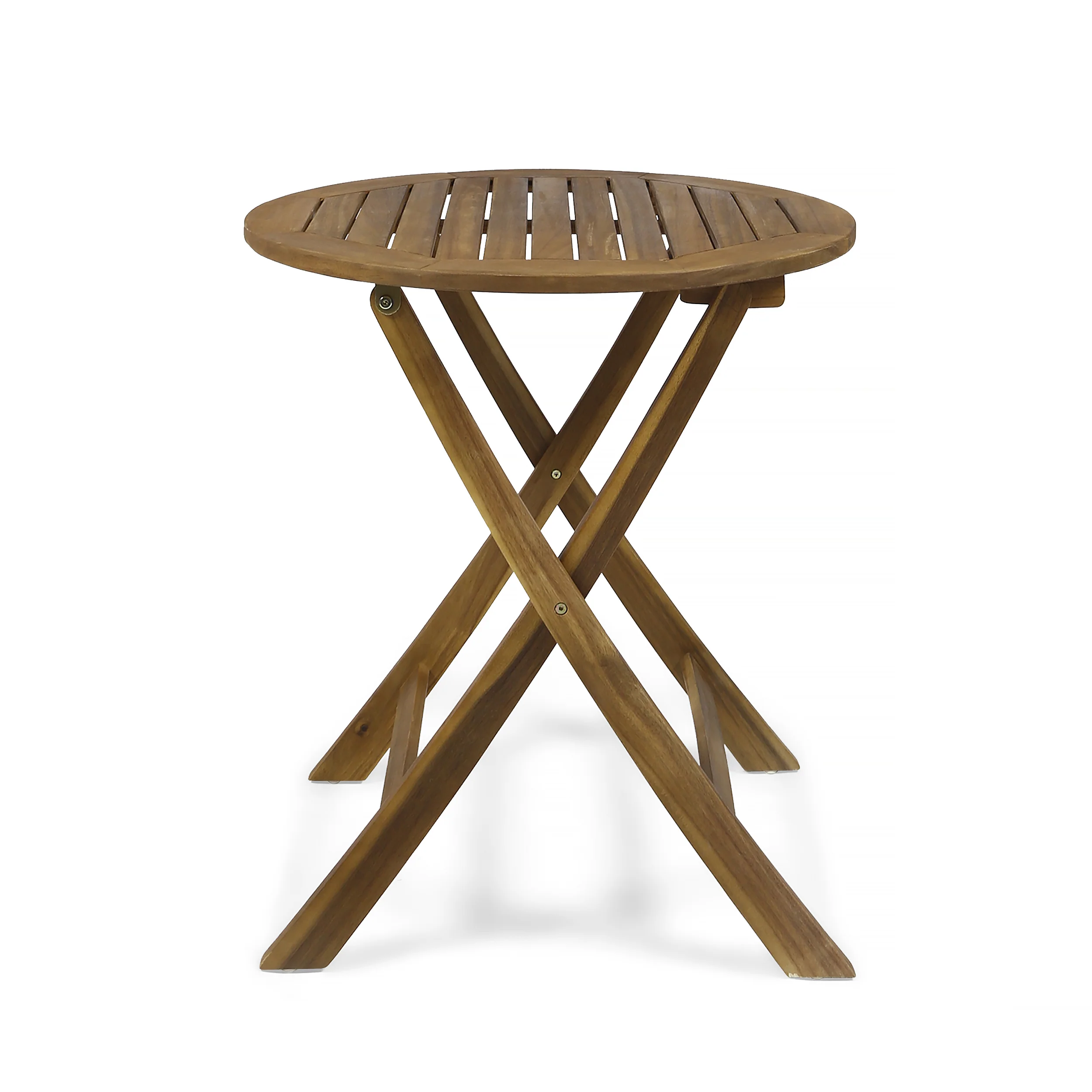 3-Piece Bistro Set with Circular Table and 2 Wicker Chairs - Image 3