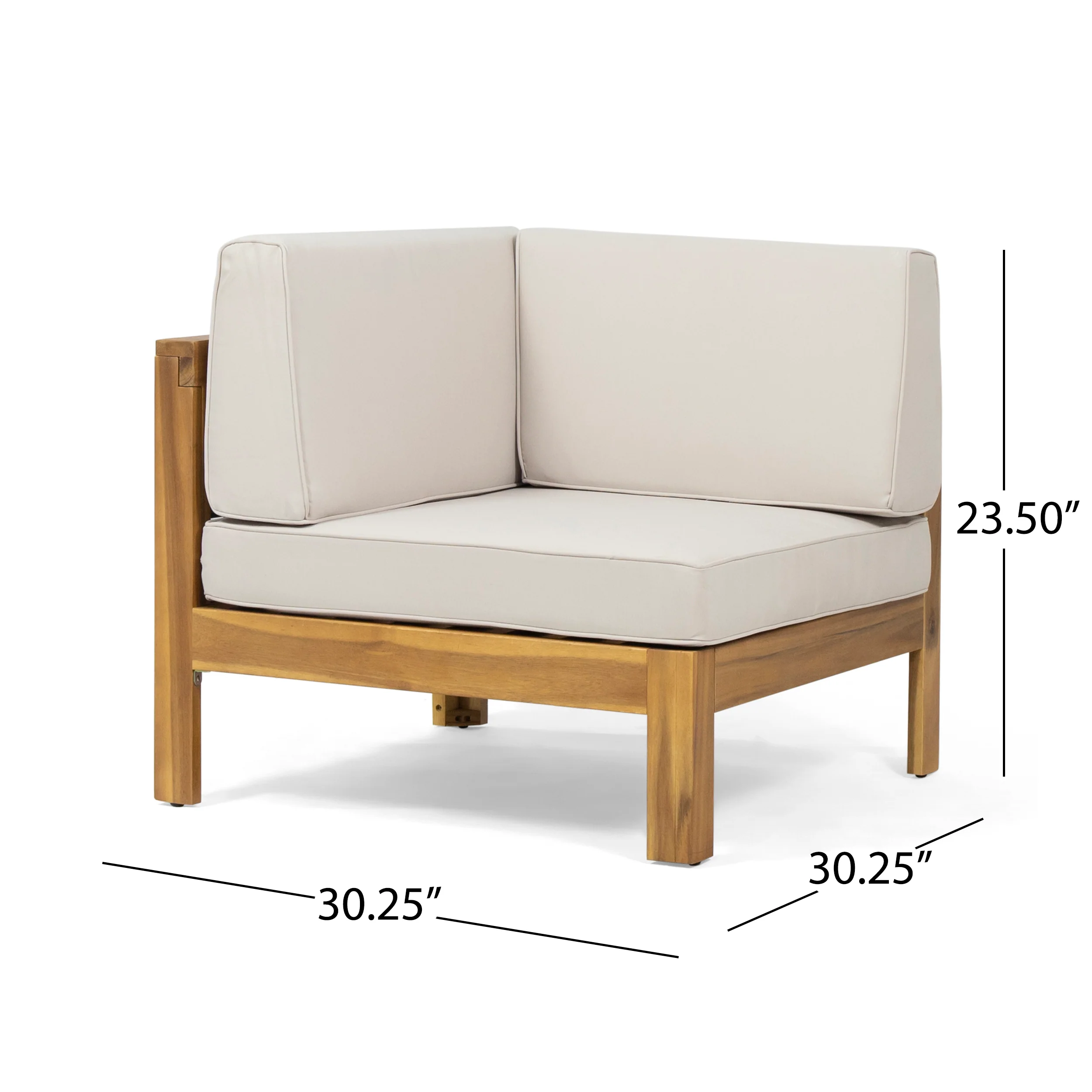 3-Piece Outdoor Seating Set with Corner Seat, Left Arm and Right Arm Sofa - Image 8