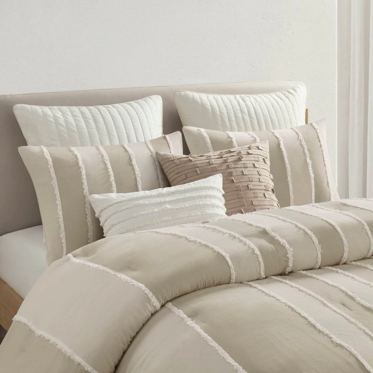 3-Piece Striped Cotton Comforter Set - Image 21
