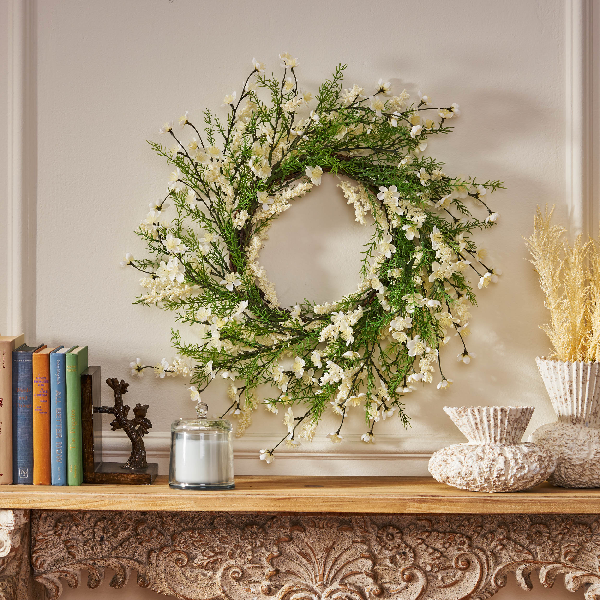 30" Plum Blossom Wreath - Image 7