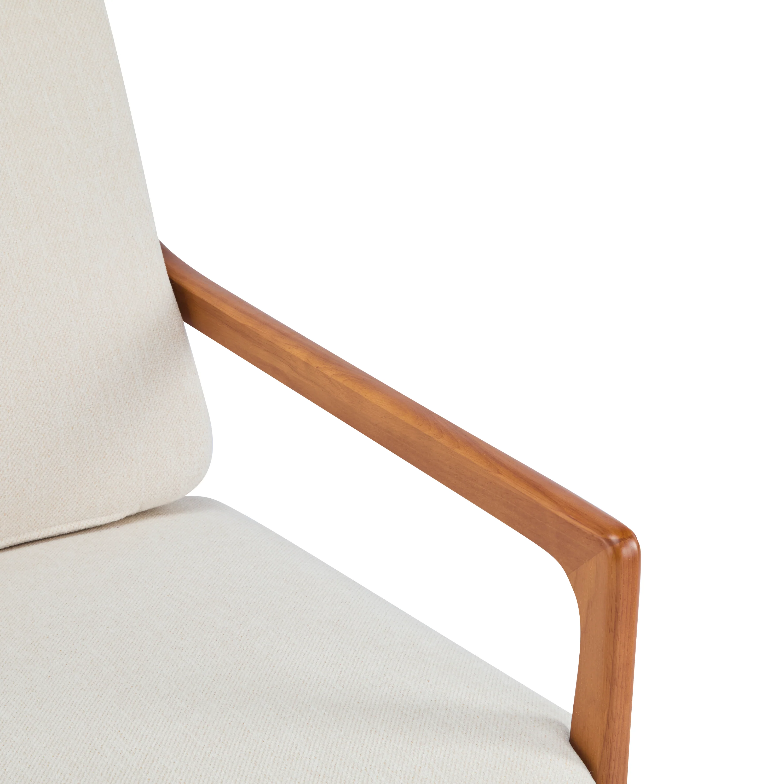 Birchmere Mid Century Modern Accent Armchair, Solid Wood Frame with High Back & Upholstered Cushions - Image 34