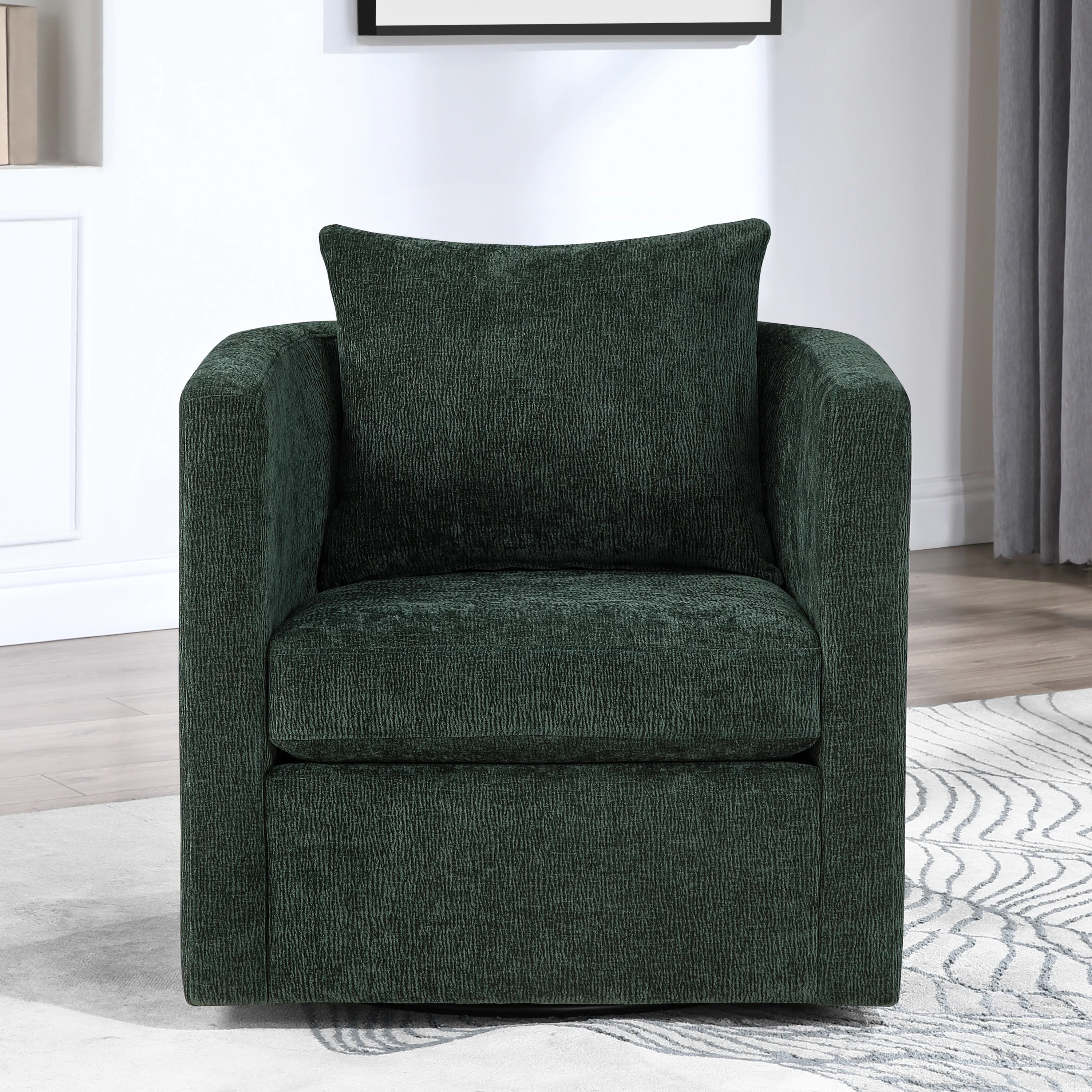 Sutton Swivel Barrel Chair with Performance Fabric - Image 29