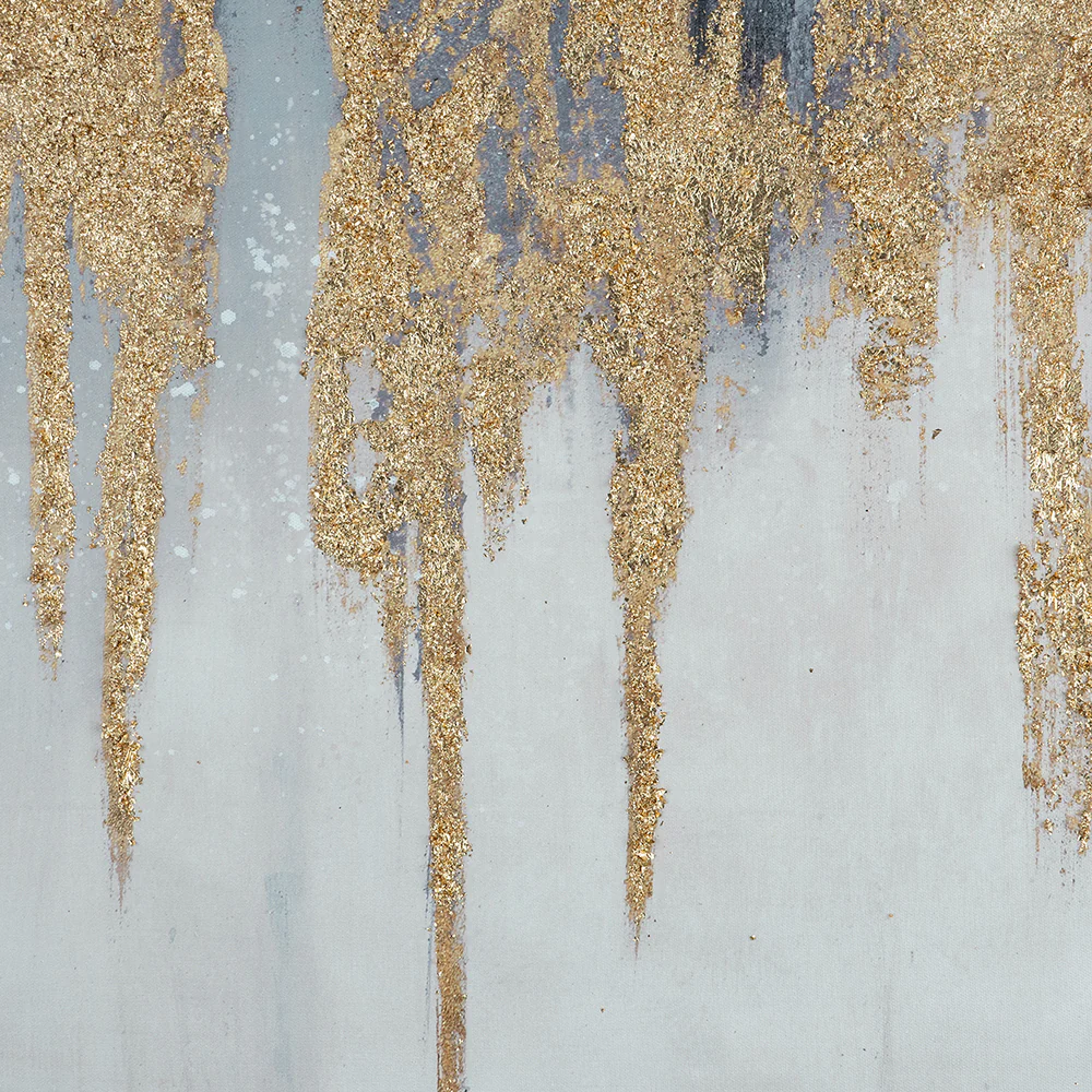 39.5" x 39.5" Wall Art with Striking Gold Accents - Image 6