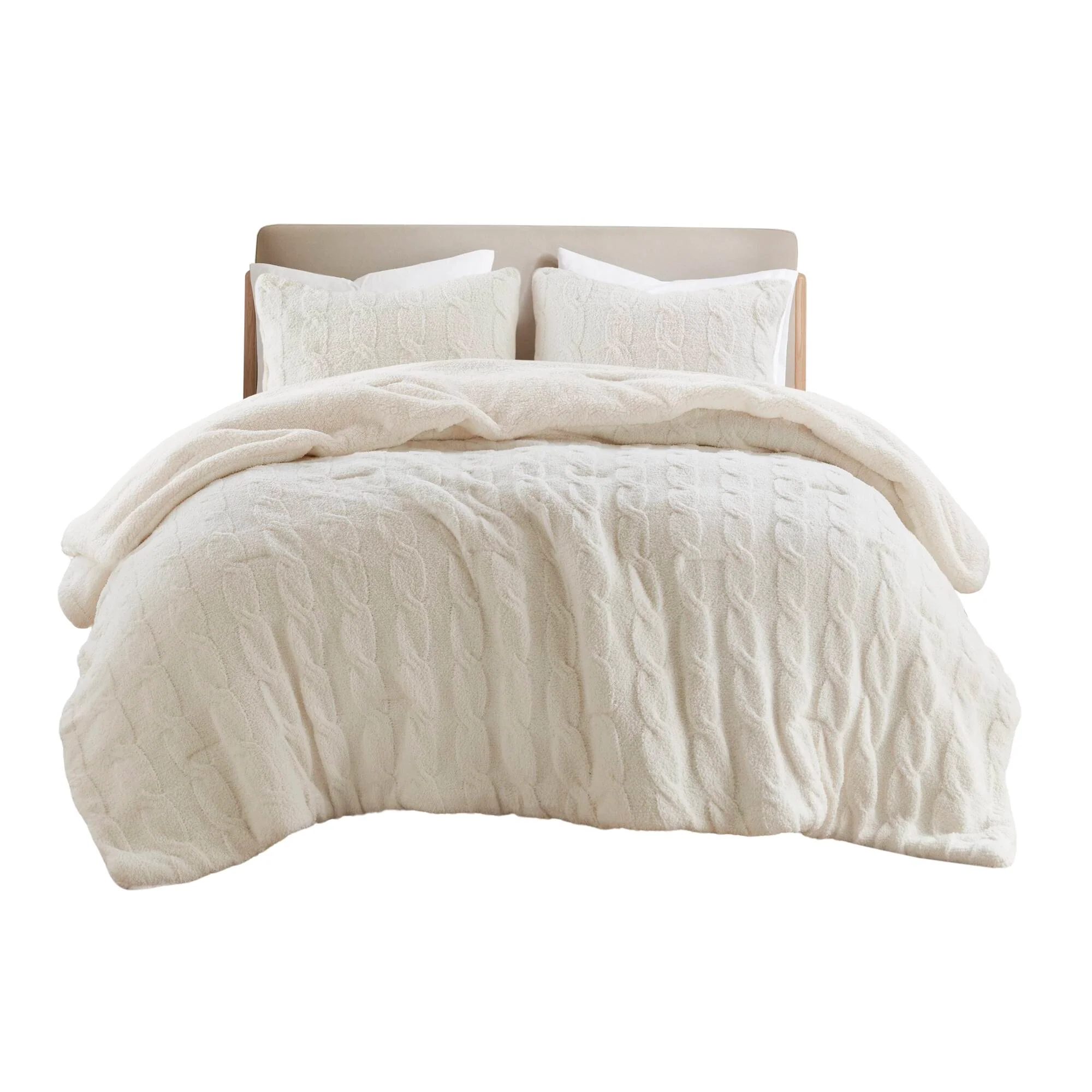 Cable Knit Chenille Comforter Set - Image 29