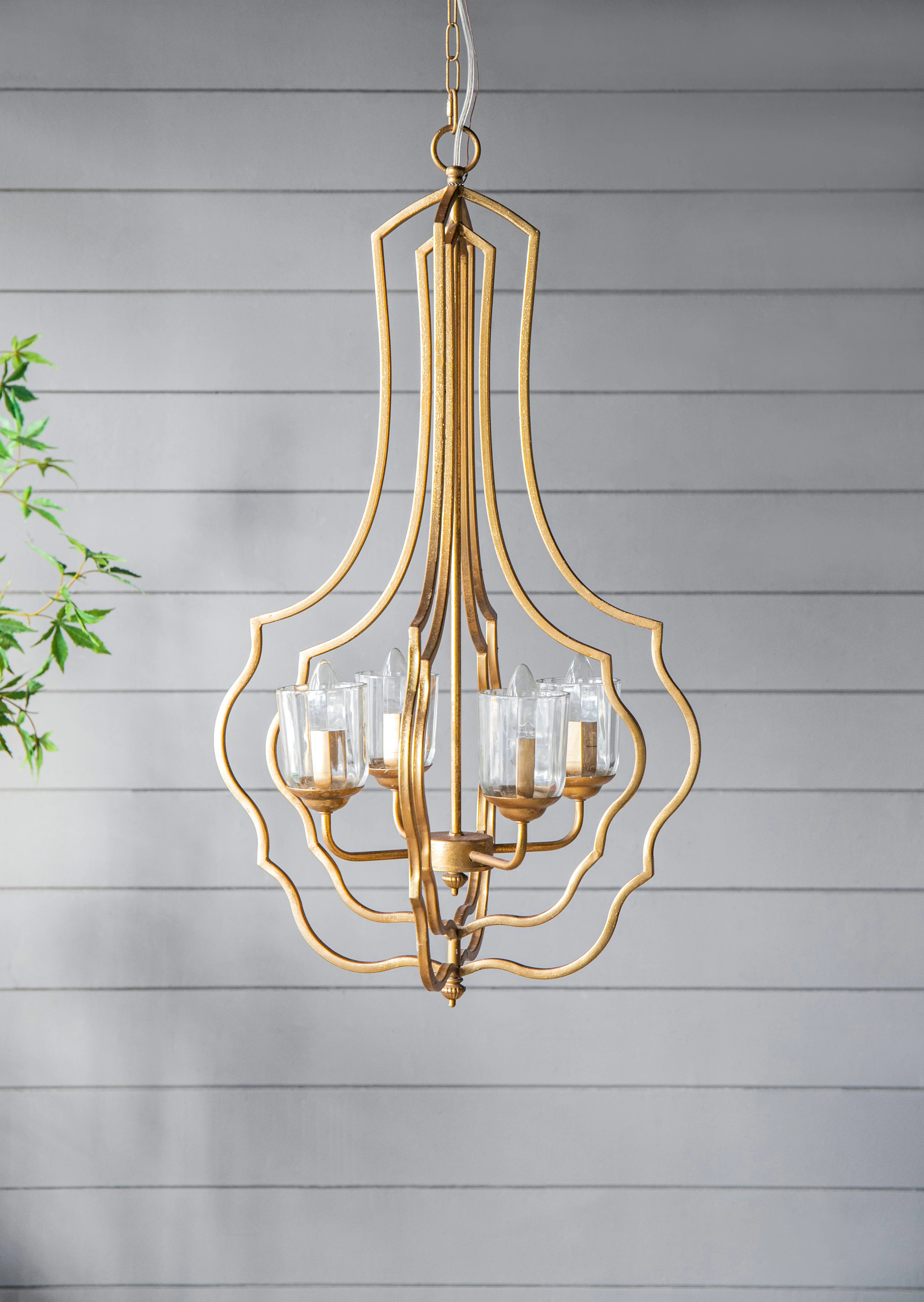 4-Light Metal Chandelier - Image 3