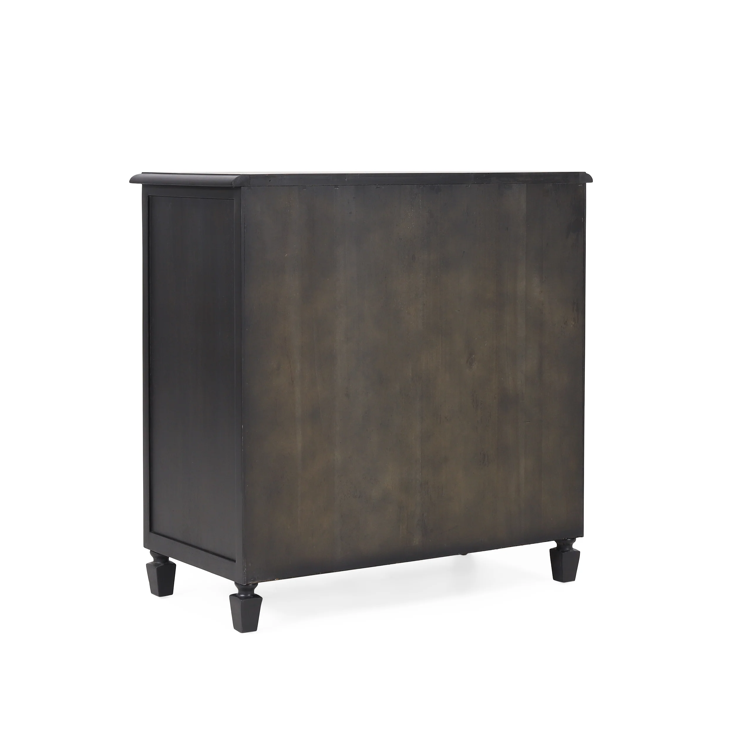 Black 3-Drawer Dresser with Cane Accent - Image 17