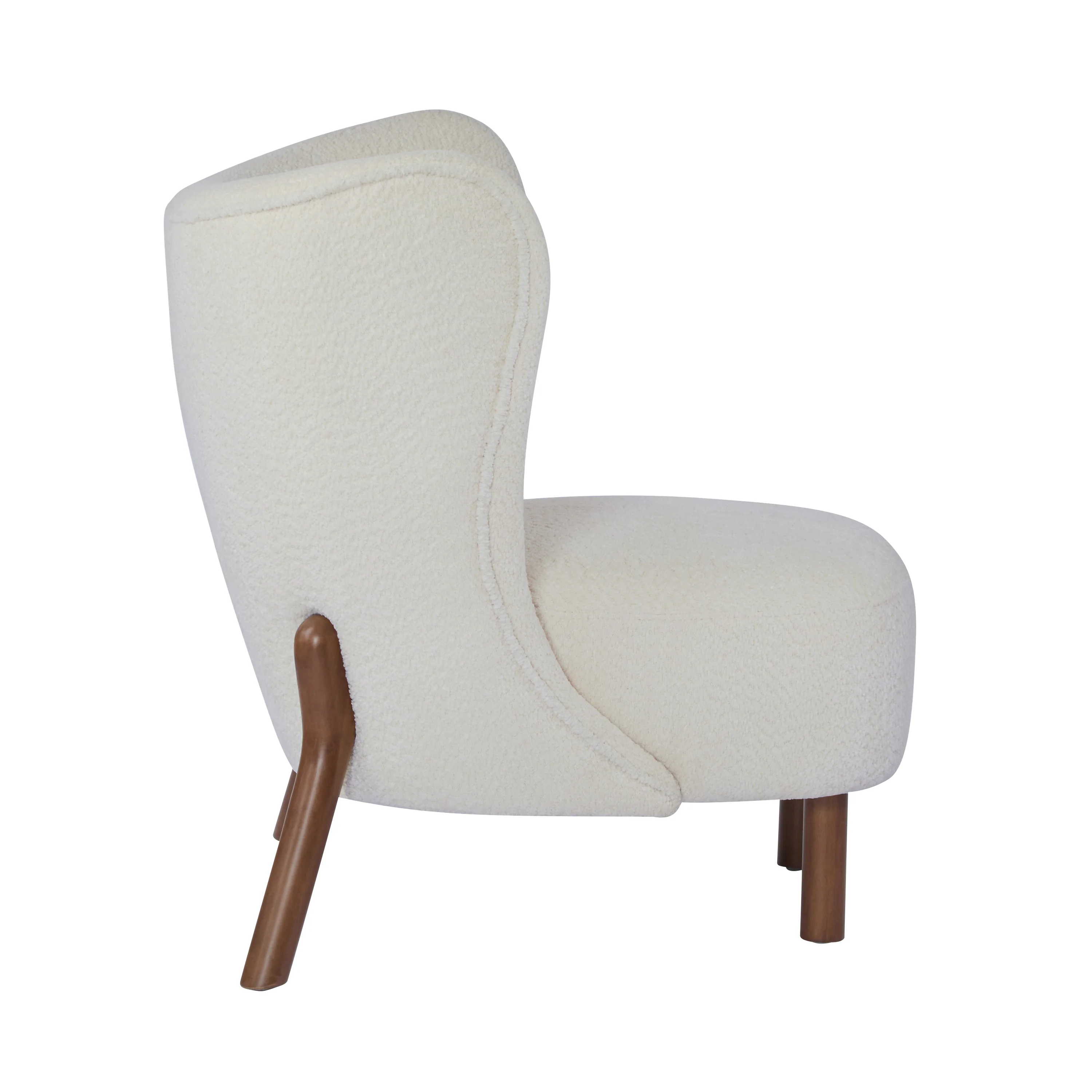 Bella Upholstered Wingback Armless Accent Chair - Image 12