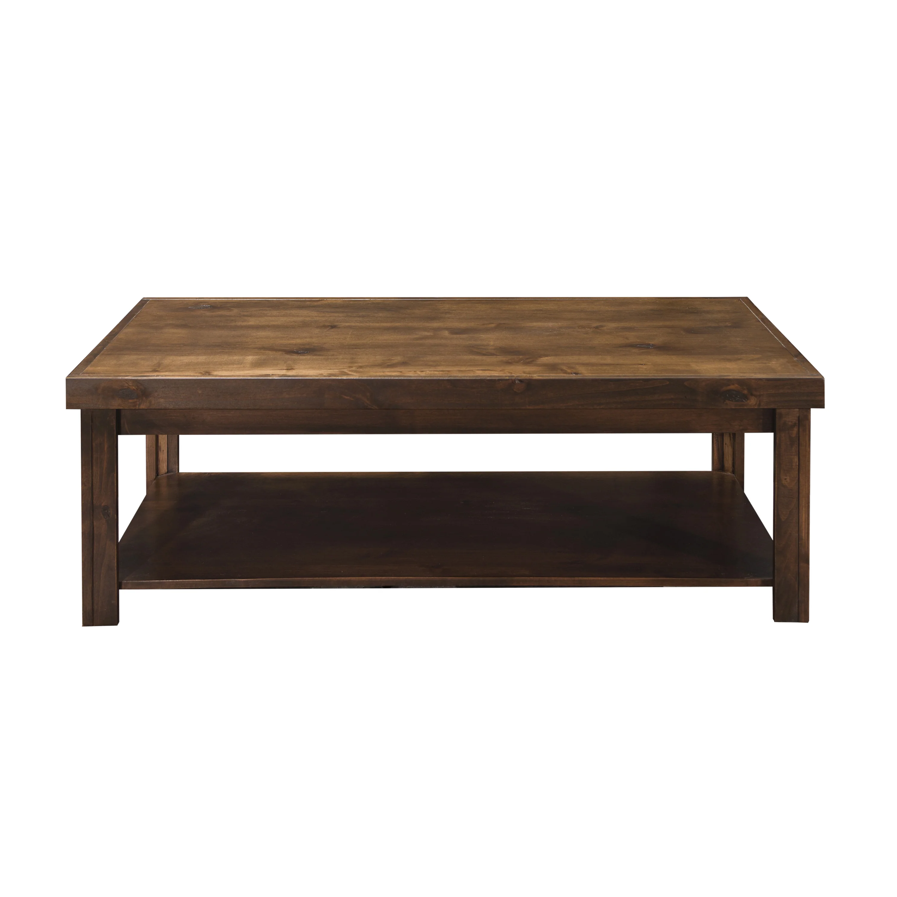 Farmhouse Rustic Rectangular Coffee Table - Image 10