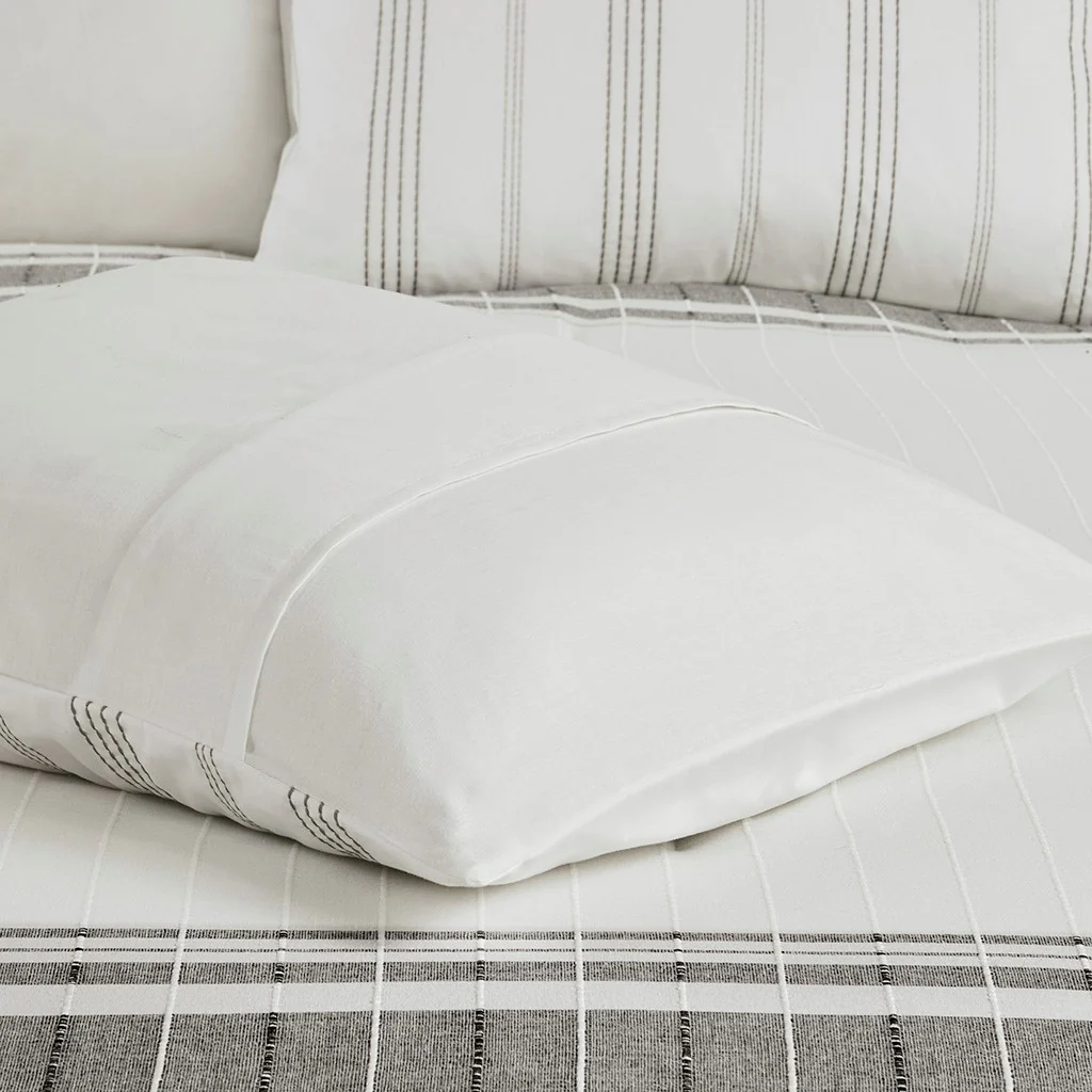 5-Piece Cotton Jaquard Duvet Set - Image 28