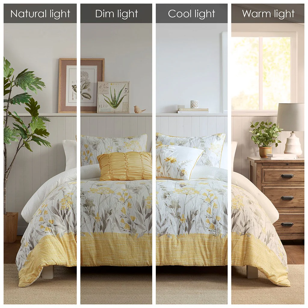 5 Piece Seersucker Comforter Set with Throw Pillows - Image 20