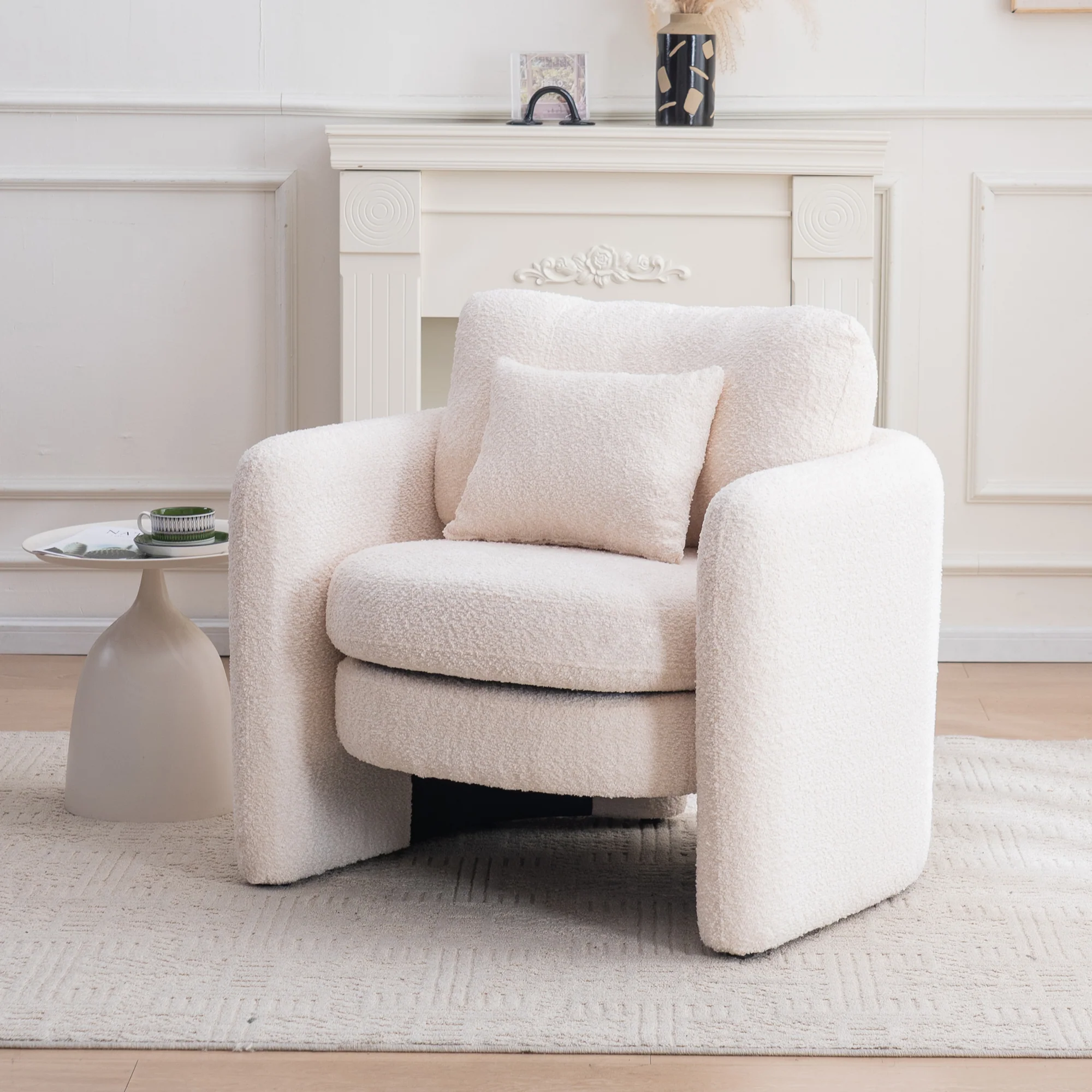 Rosewick Rounded Corner Cozy Modern Accent Chair - Image 11