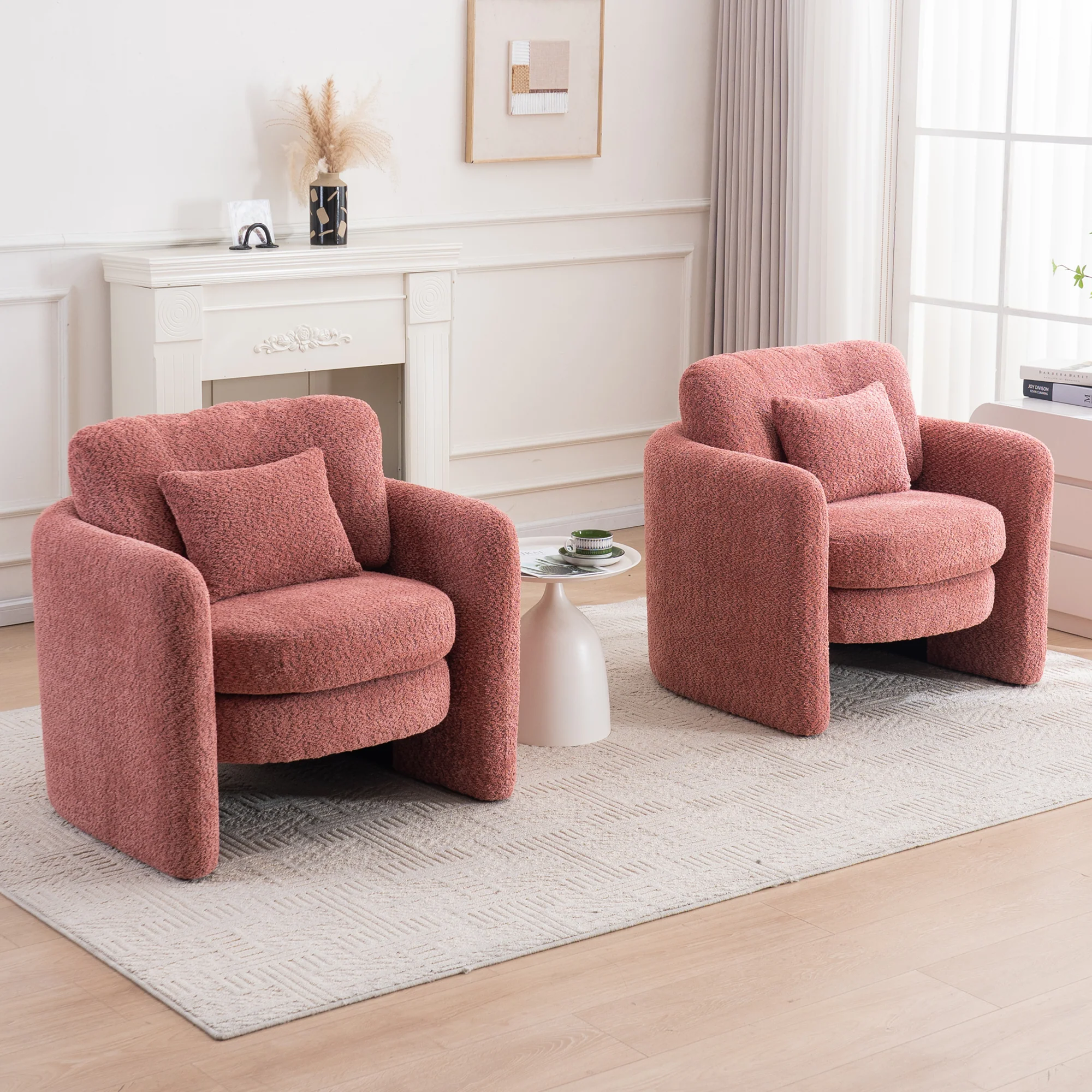Rosewick Rounded Corner Cozy Modern Accent Chair - Image 20