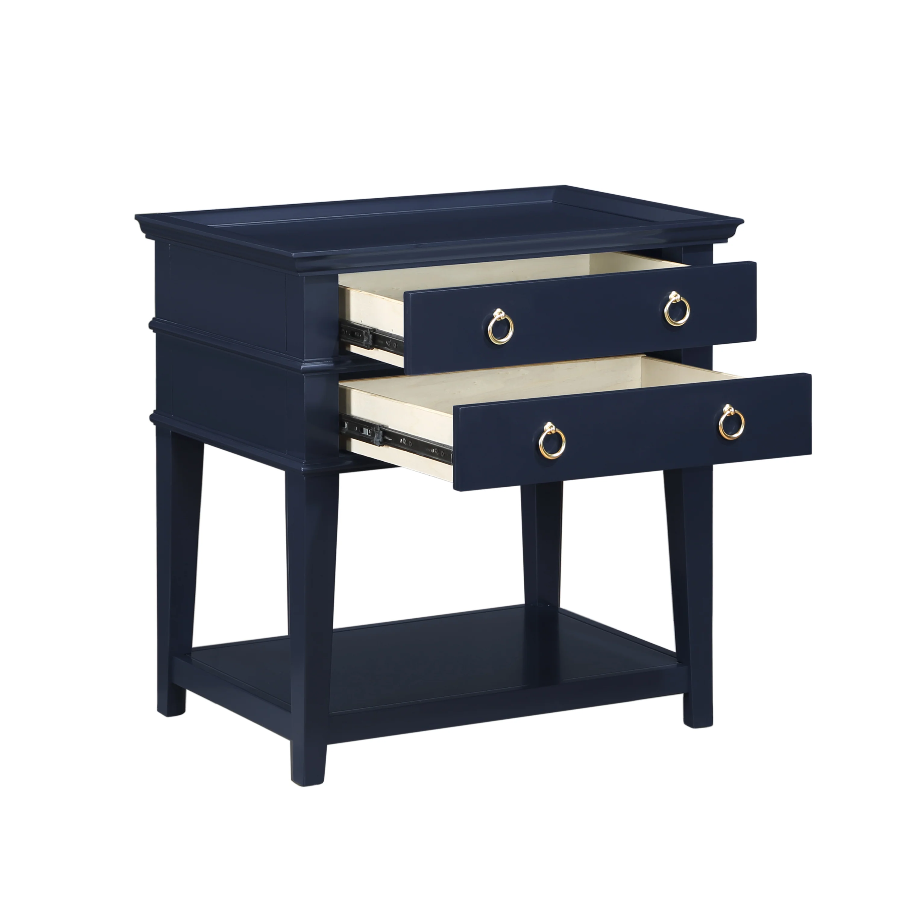 Carmona 2-Drawer Tray Top Nightstand - Image 38