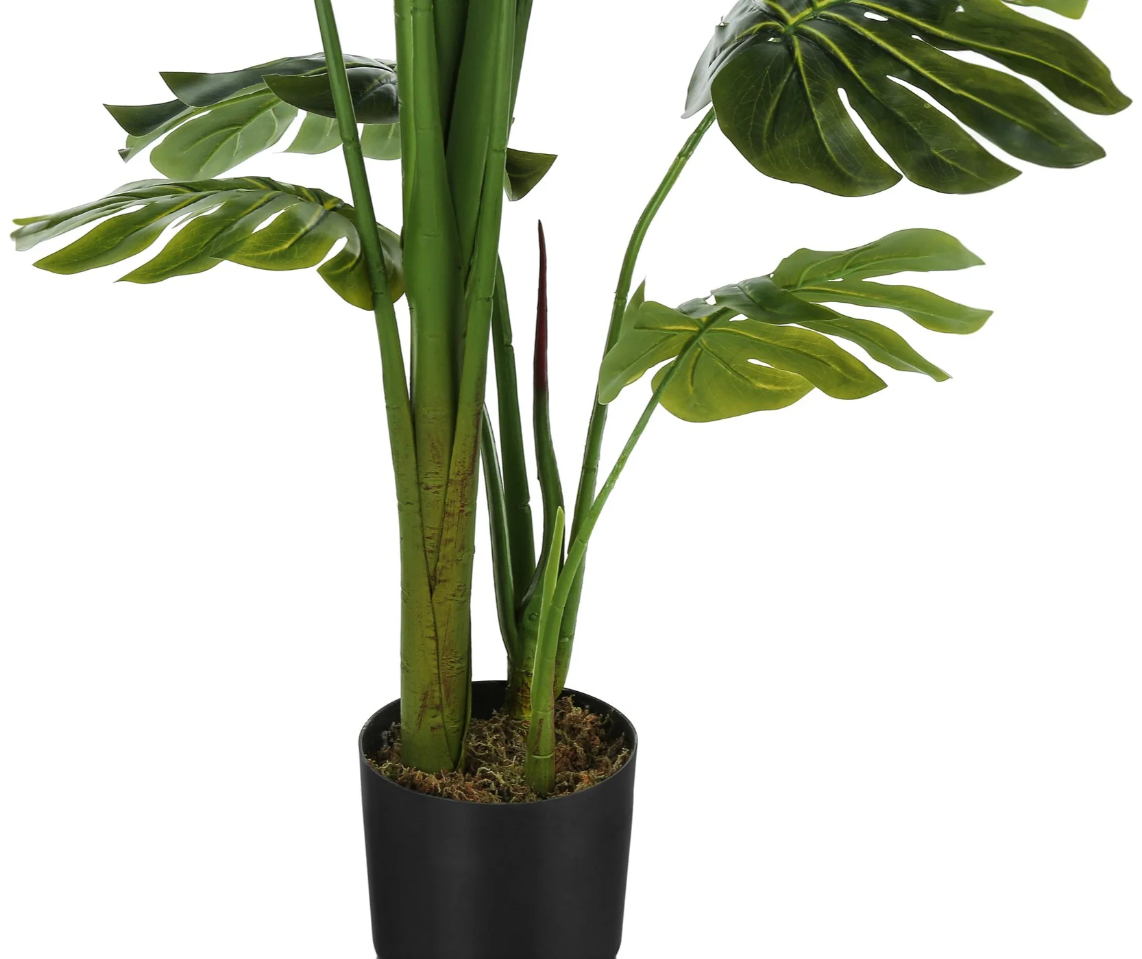 55" Tall Artificial Monstera Tree with Pot - Image 3