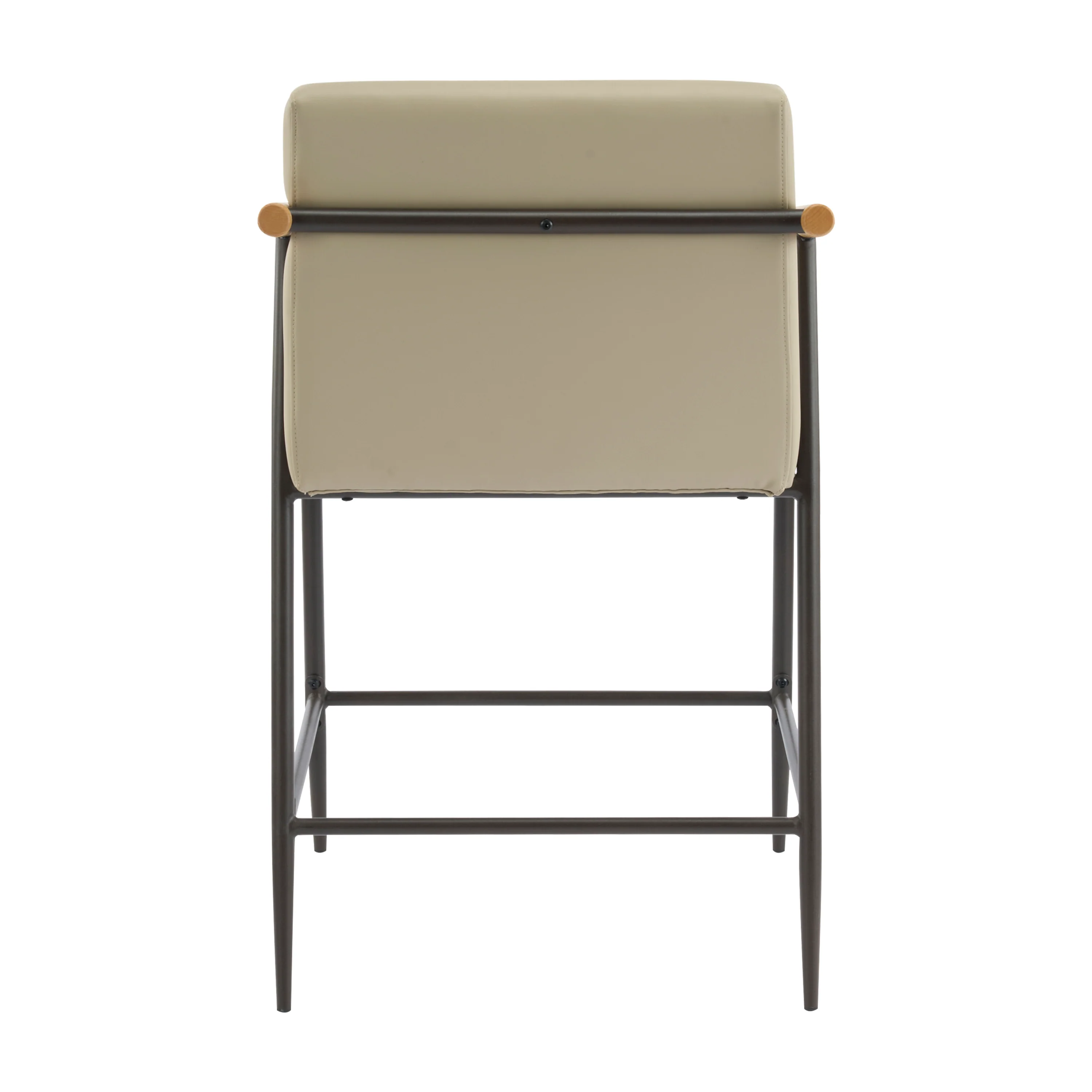 Kentwood Square Back Upholstered Counter Stool with Iron Frame, Set of 2 - Image 19