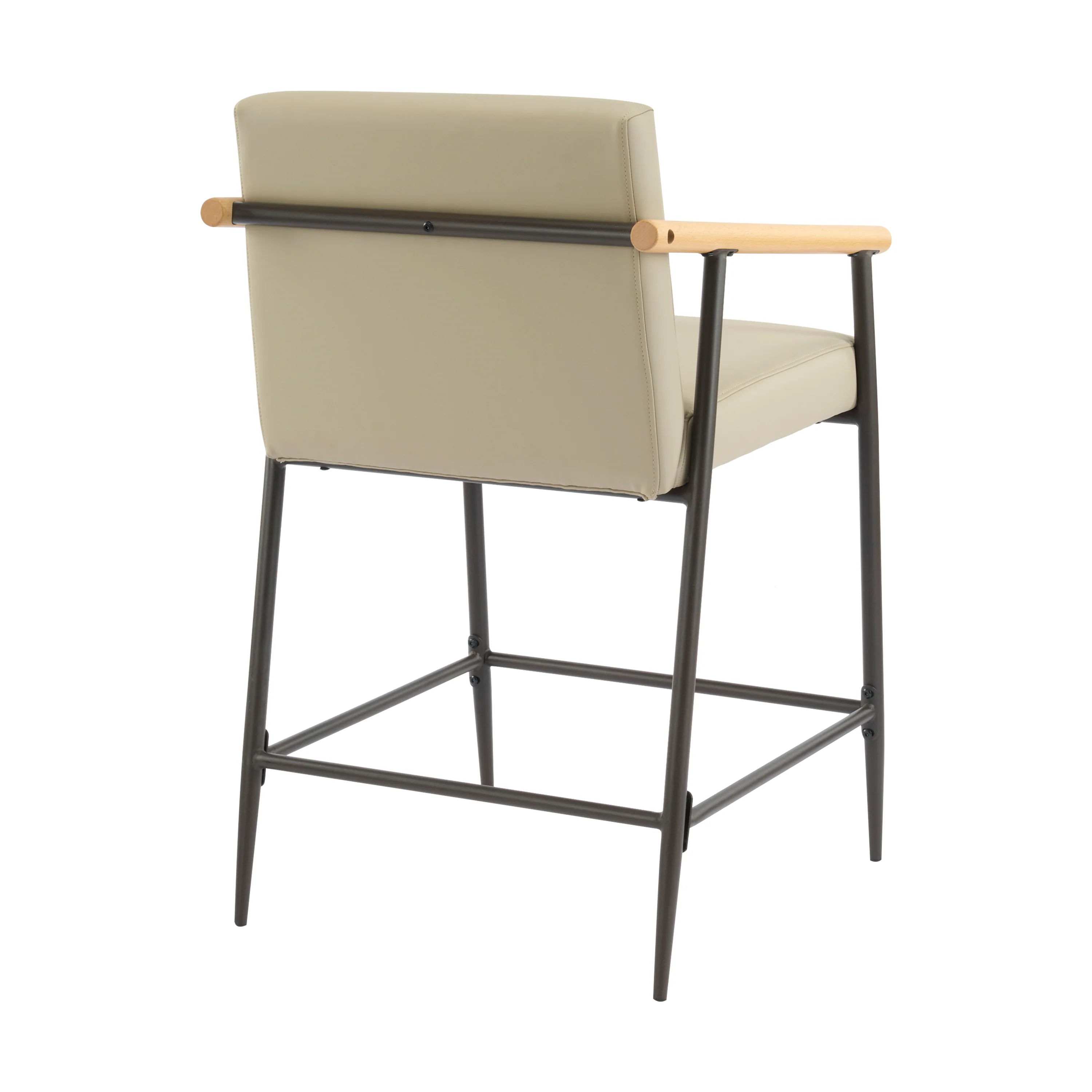 Kentwood Square Back Upholstered Counter Stool with Iron Frame, Set of 2 - Image 22