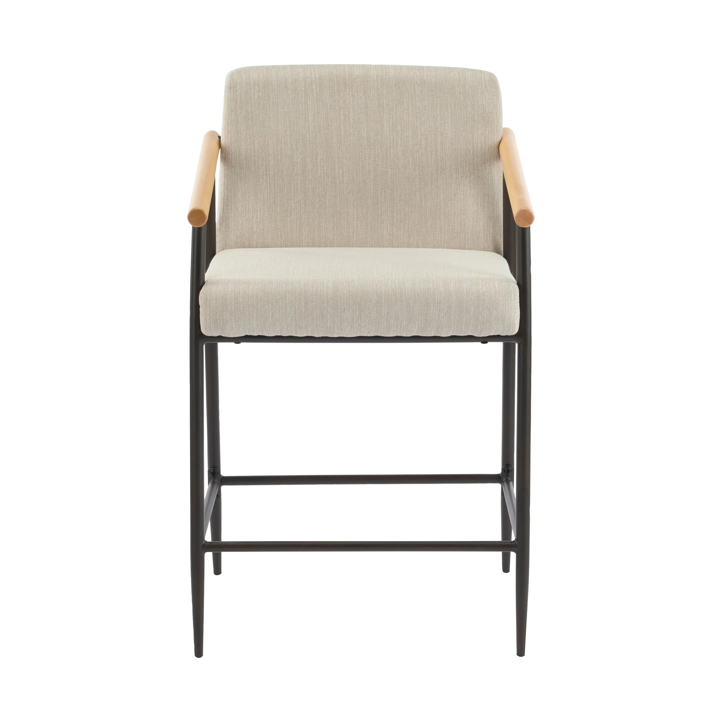 Kentwood Square Back Upholstered Counter Stool with Iron Frame, Set of 2 - Image 33