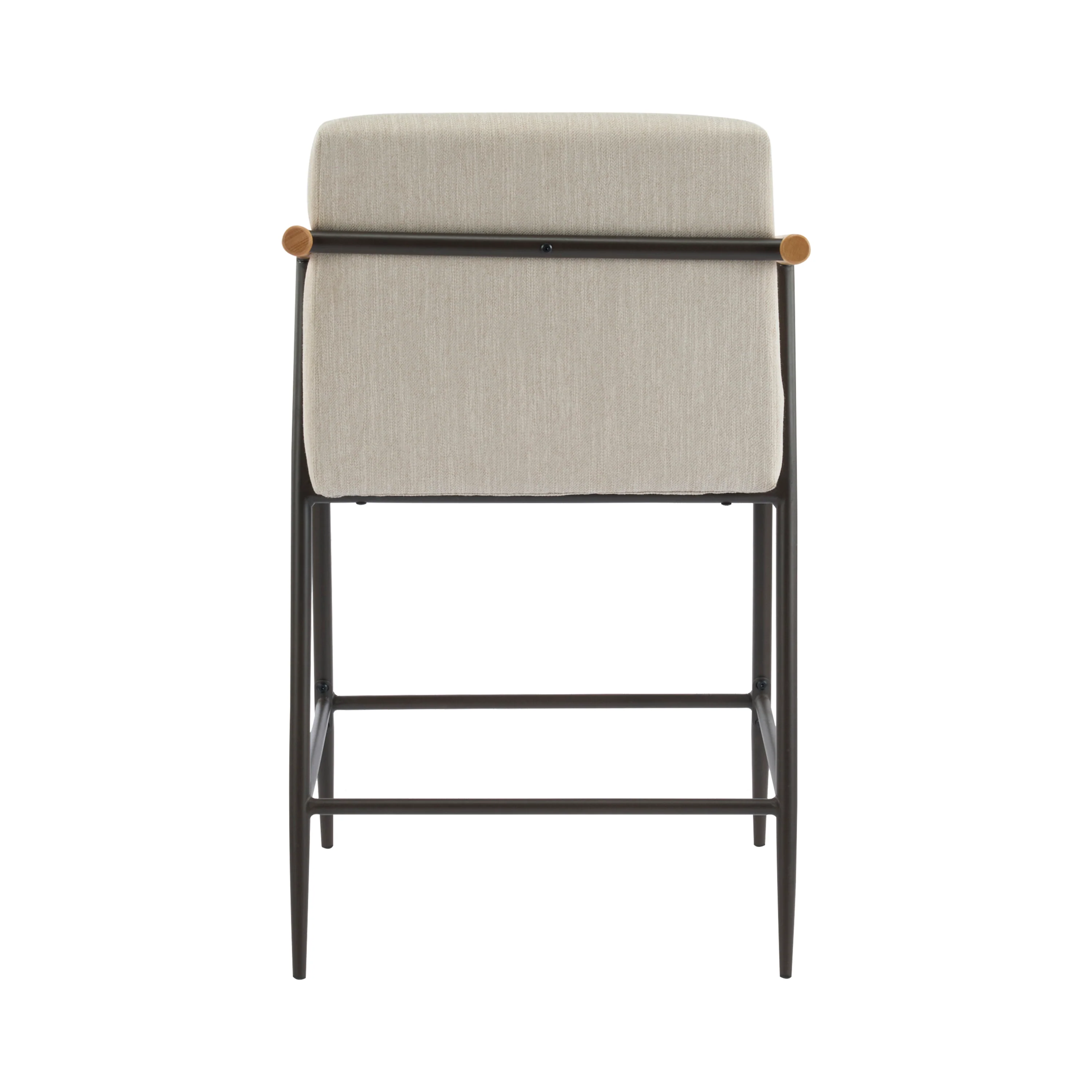 Kentwood Square Back Upholstered Counter Stool with Iron Frame, Set of 2 - Image 44