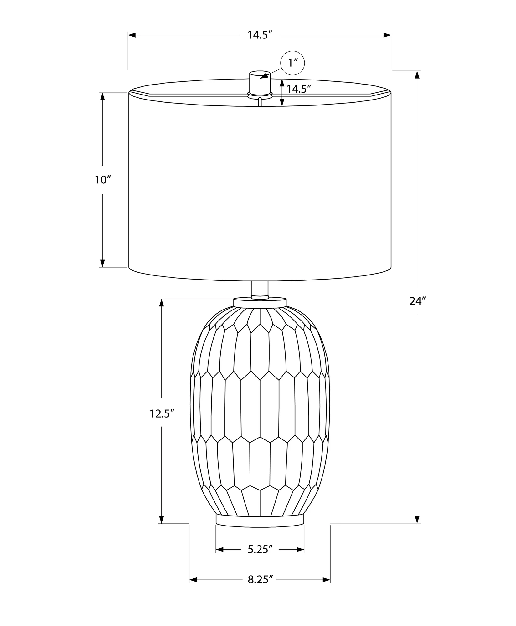 Pinecroft Resin Table Lamp - Image 7