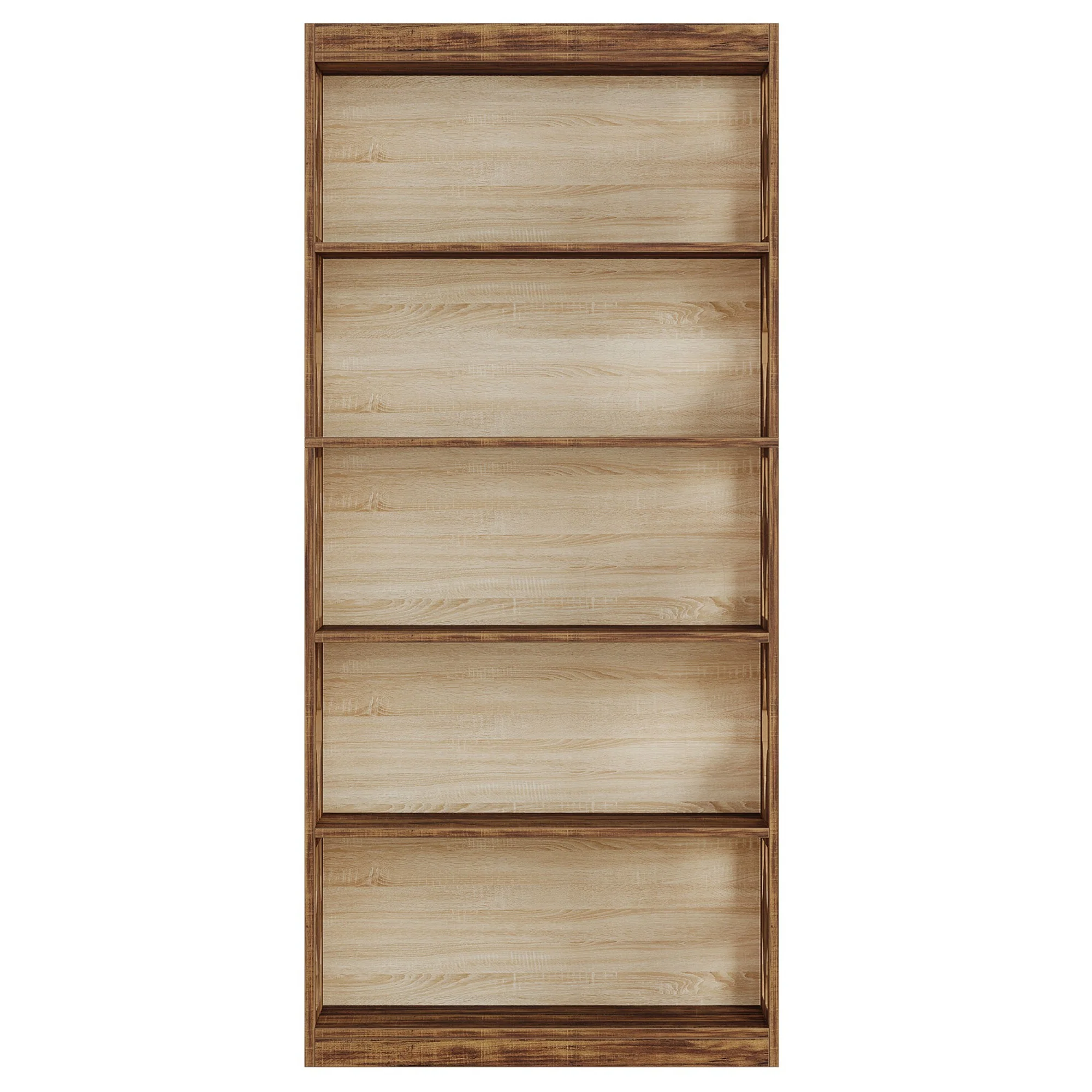 6-Tier Modern Rhombus Open Bookcase Storage Shelves - Image 3