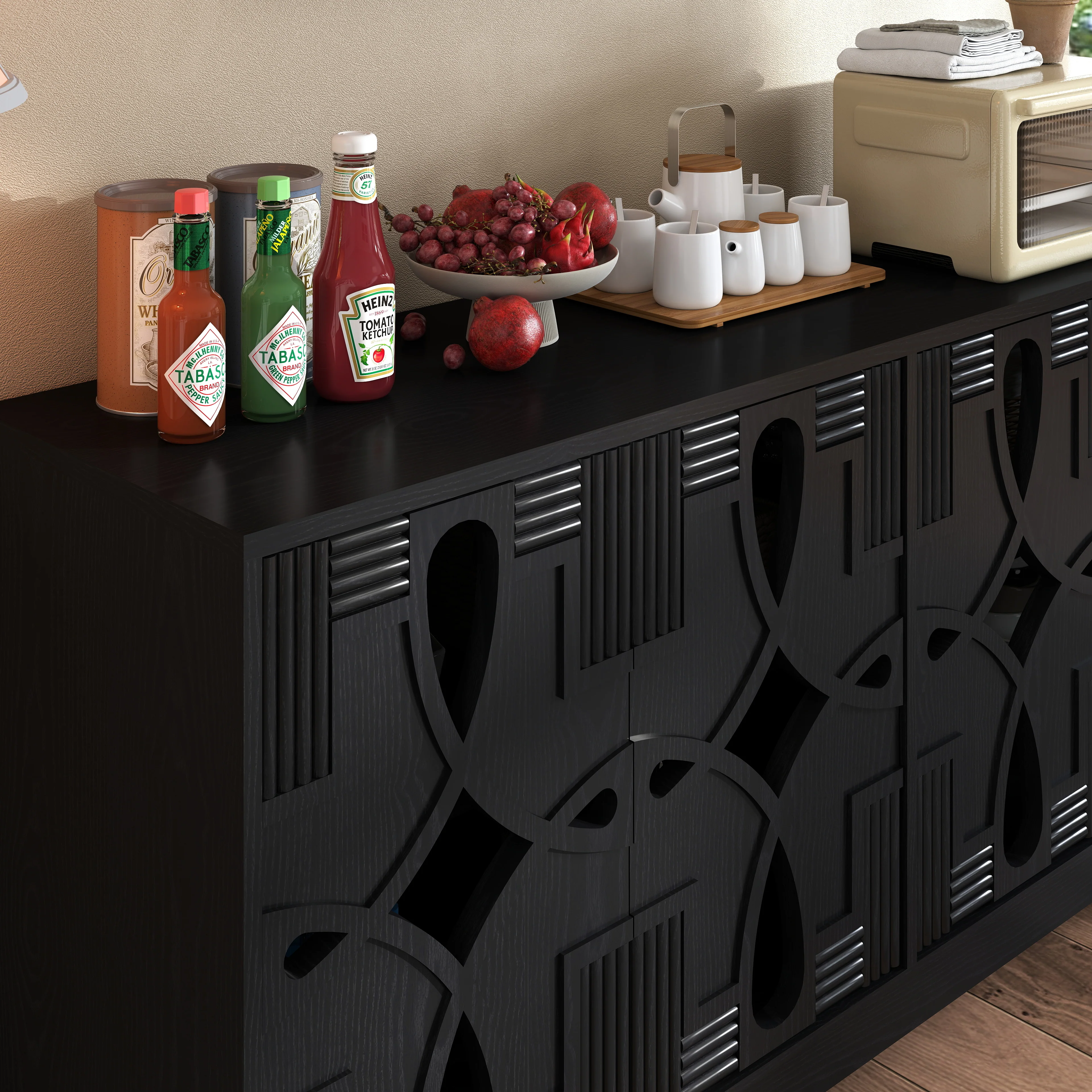 60.5' Mid Century Modern  Sideboard - Image 5