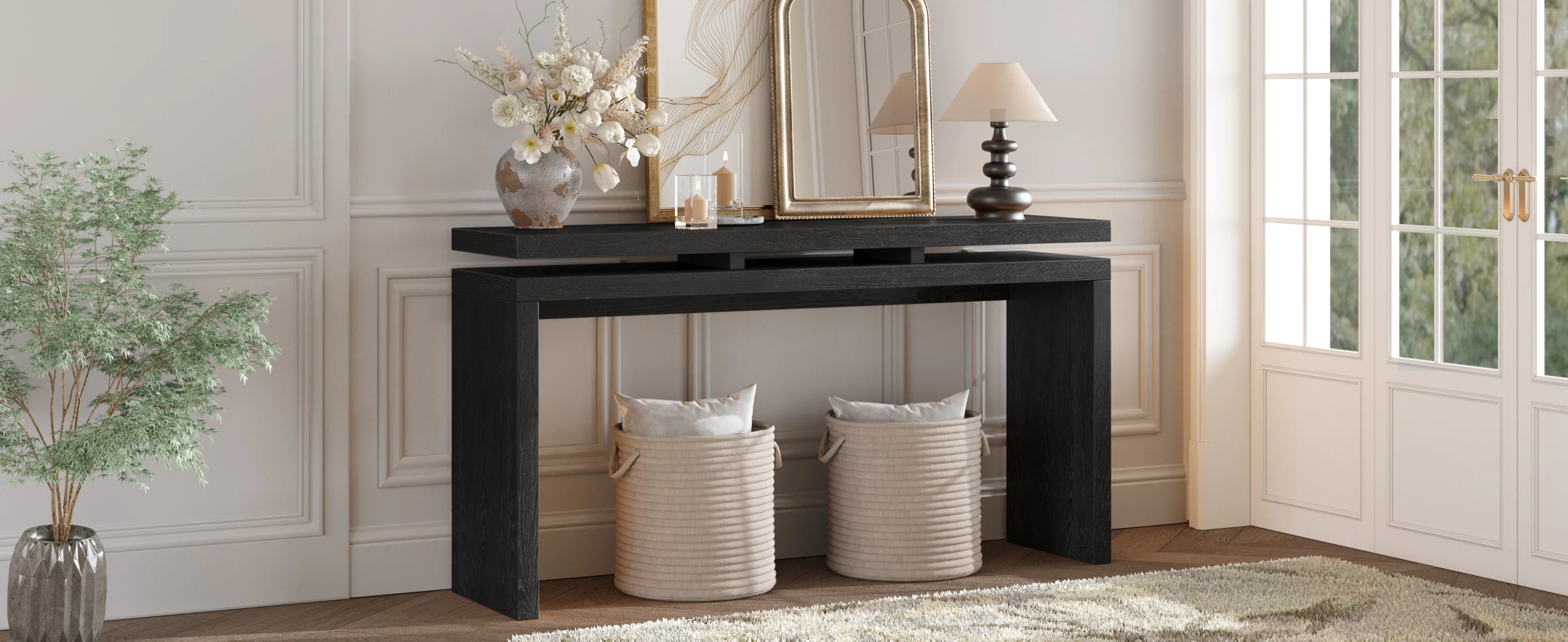 60'' Farmhouse Console Table - Image 23