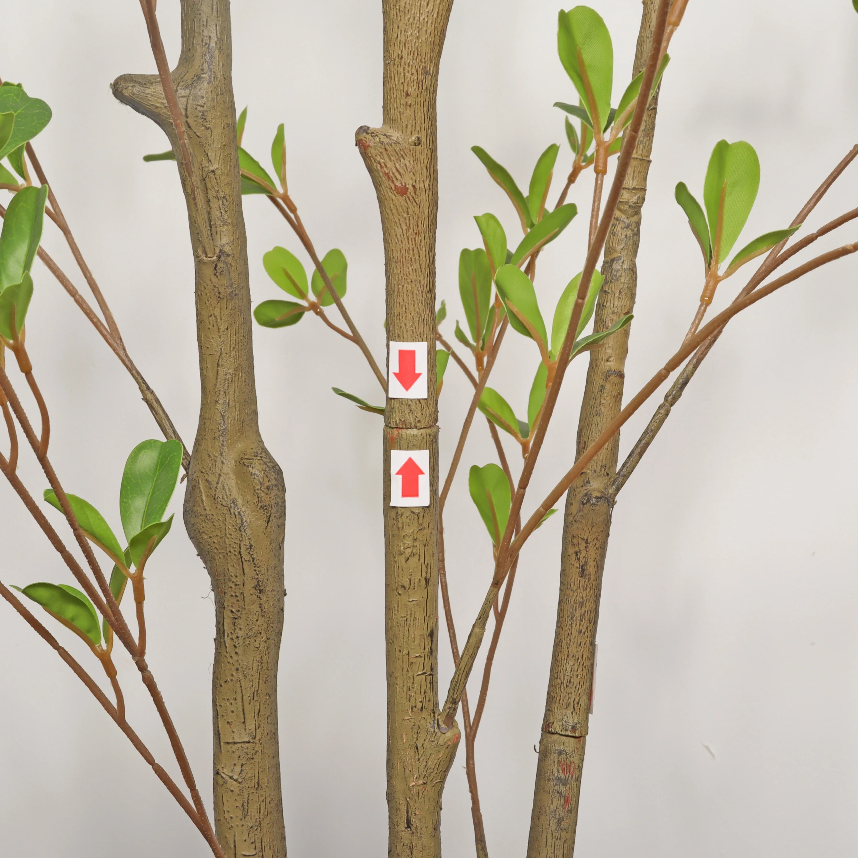 60" Lifelike Faux Olive Tree with Black Plastic Pot - Image 7