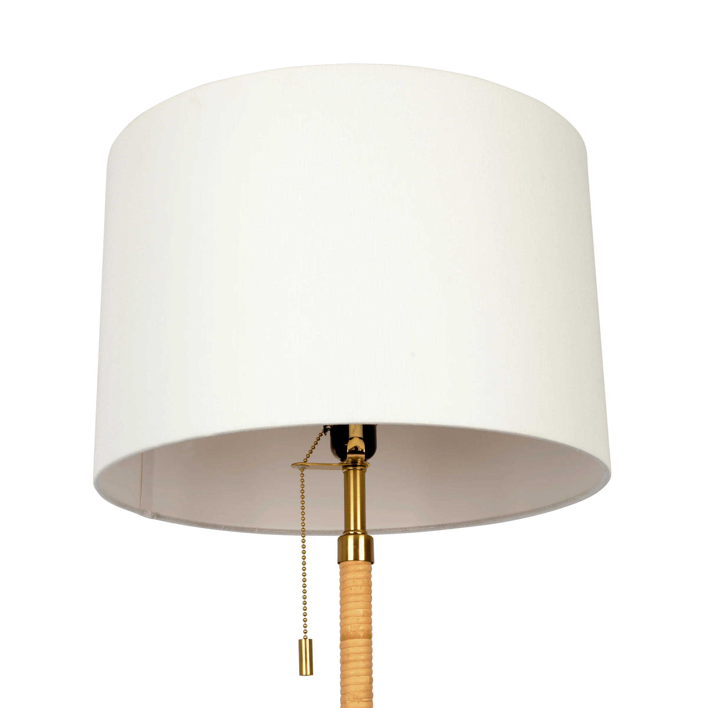 61.5" Floor Lamp with Linen Shade and Pull Chain Switch - Image 3
